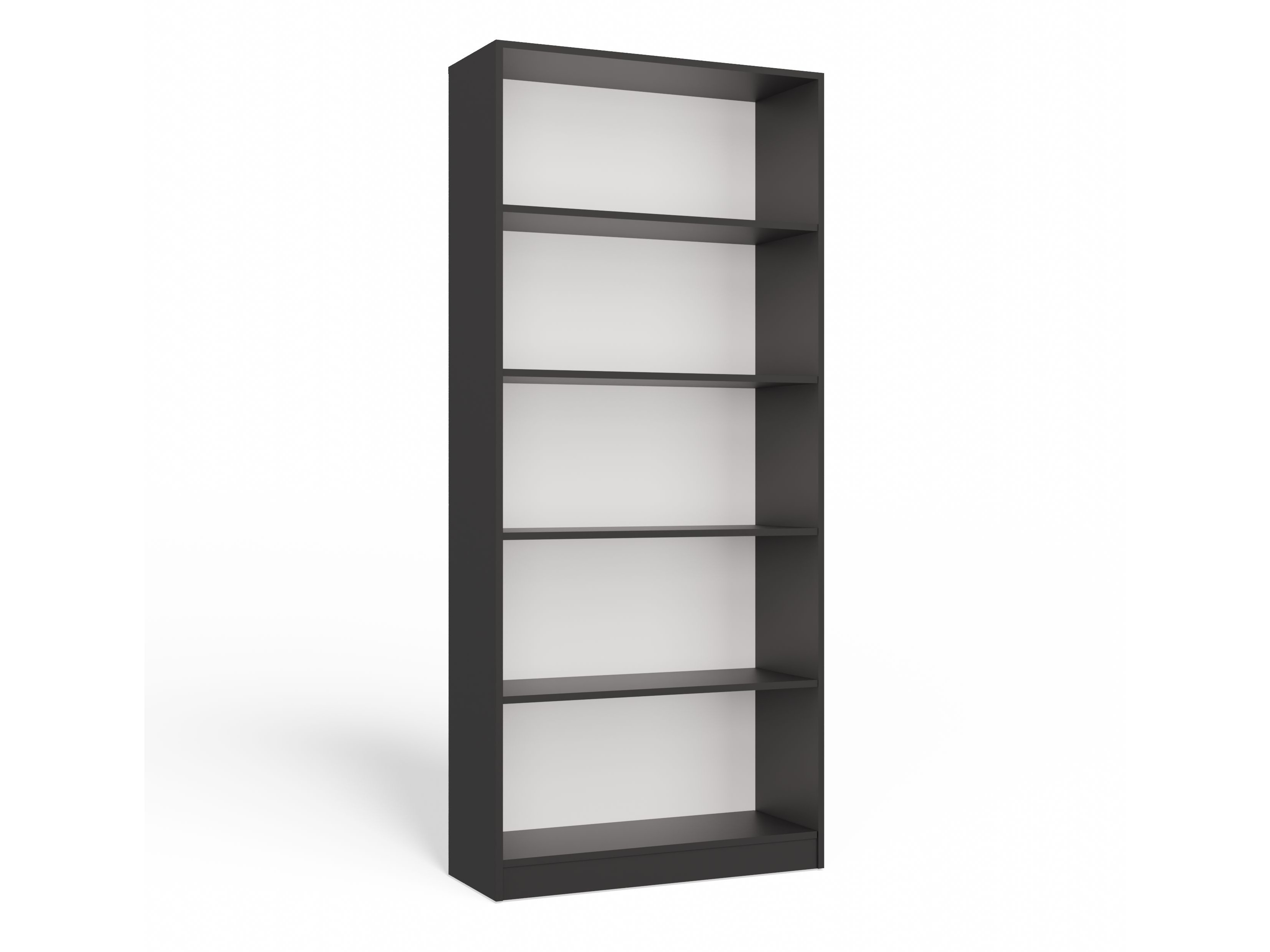 Boekenkast Mandeville 253 (Antraciet + Wit)