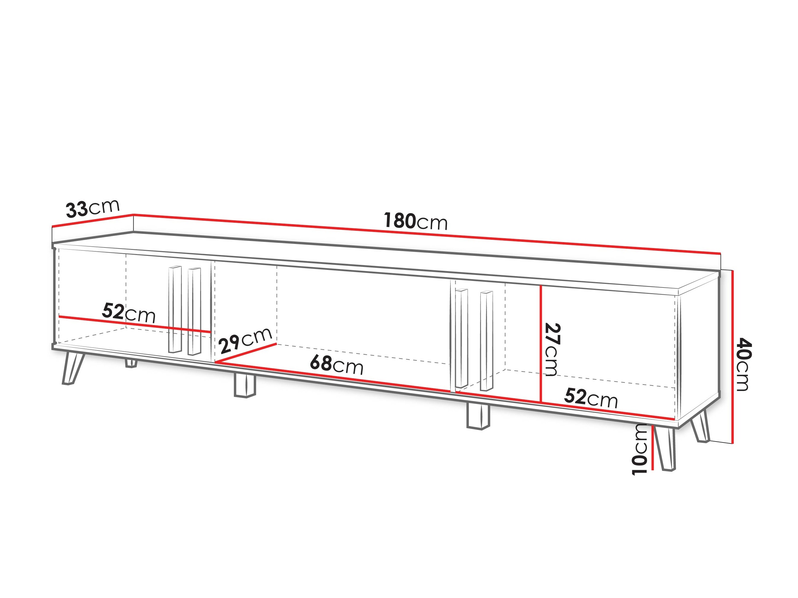 TV-meubel Temora 101 (Kasjmier)