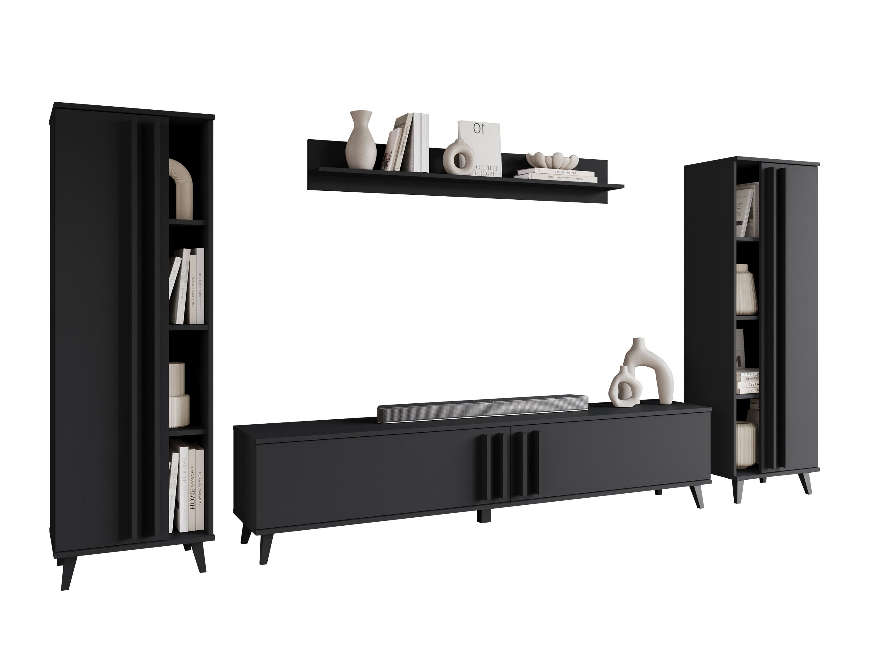 Woonkamerset Temora 102 (Grafiet)