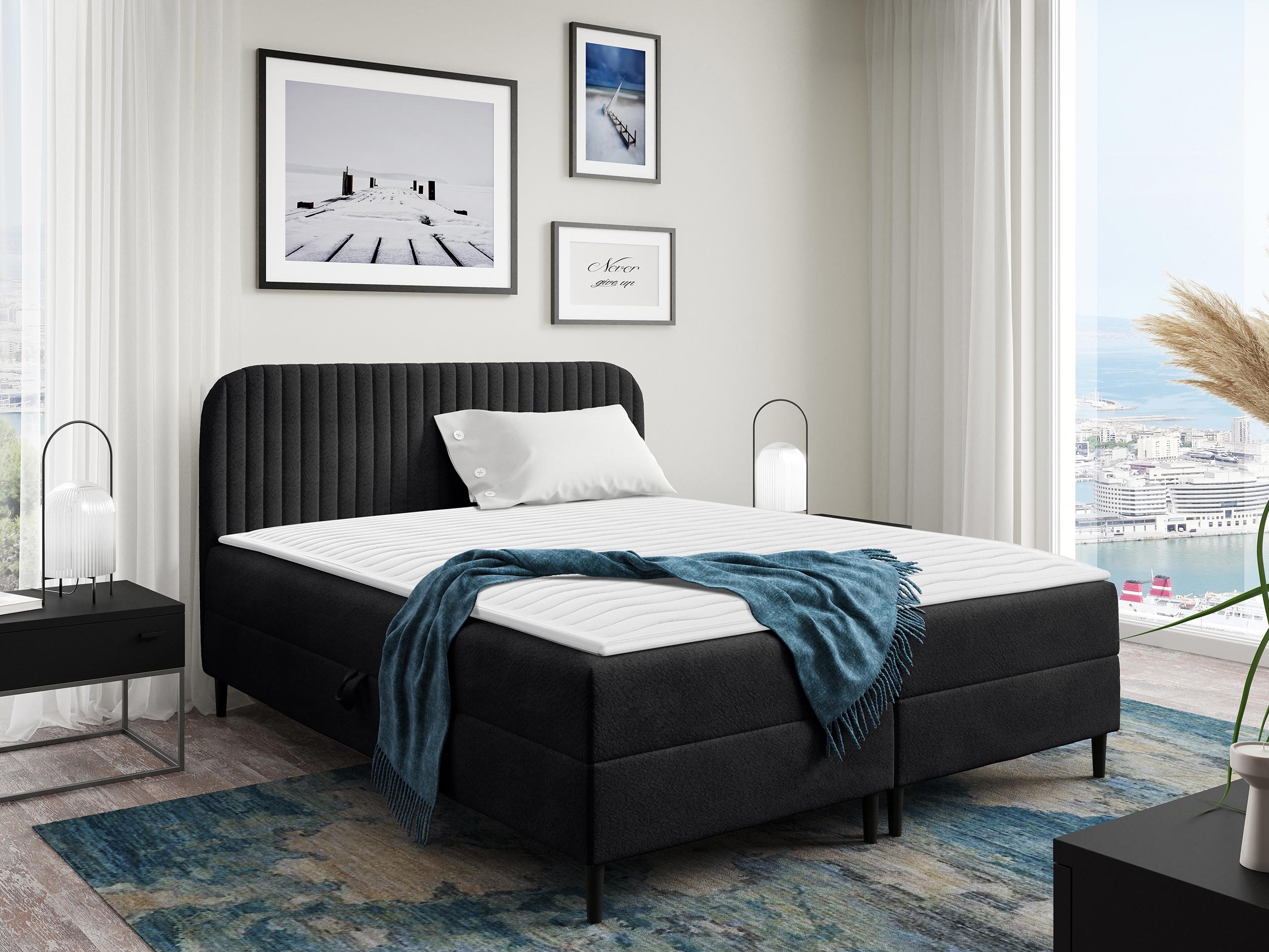 Boxspring Rivus (Coral 60)