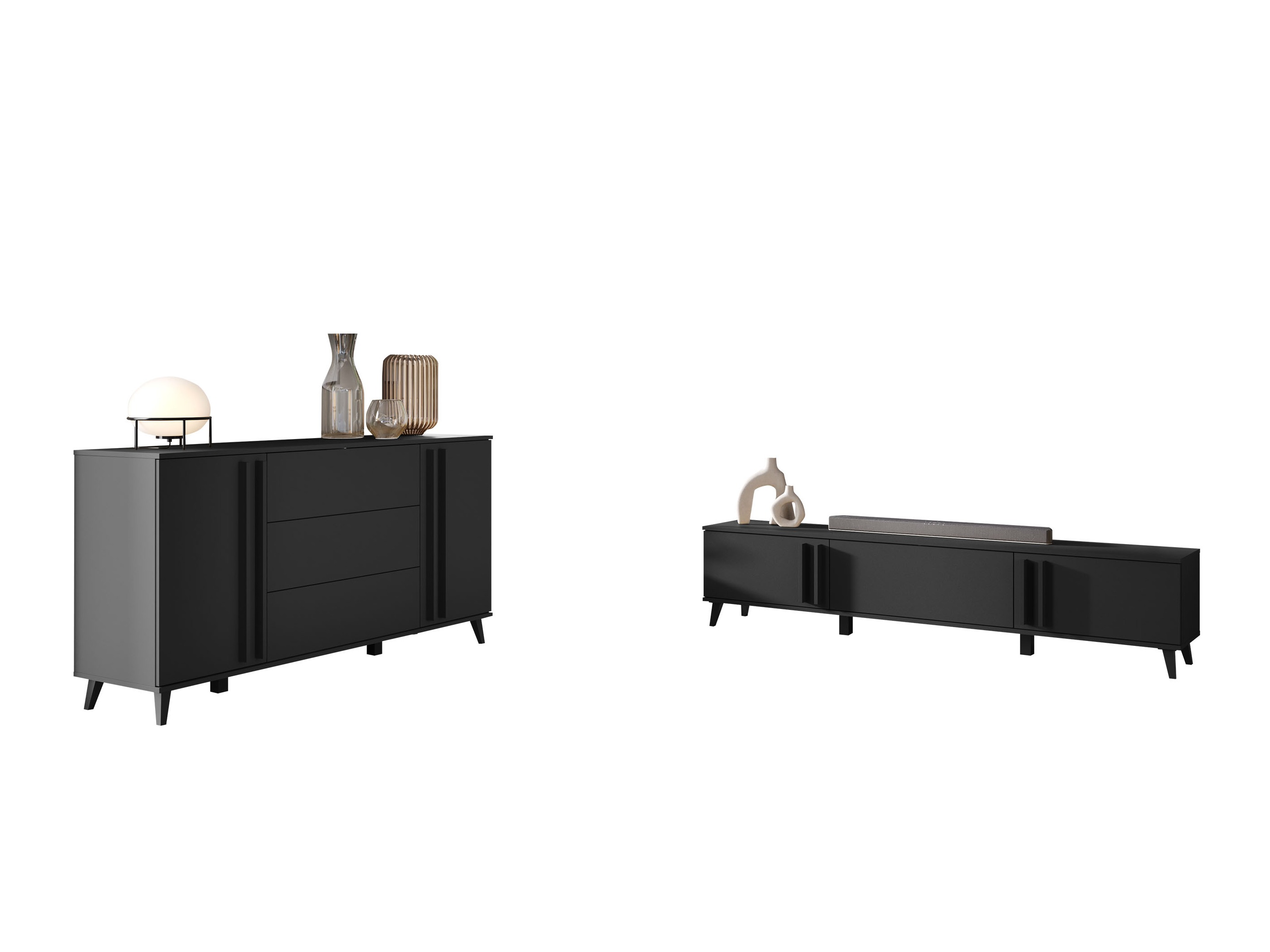 Woonkamerset Facetor III (Grafiet)