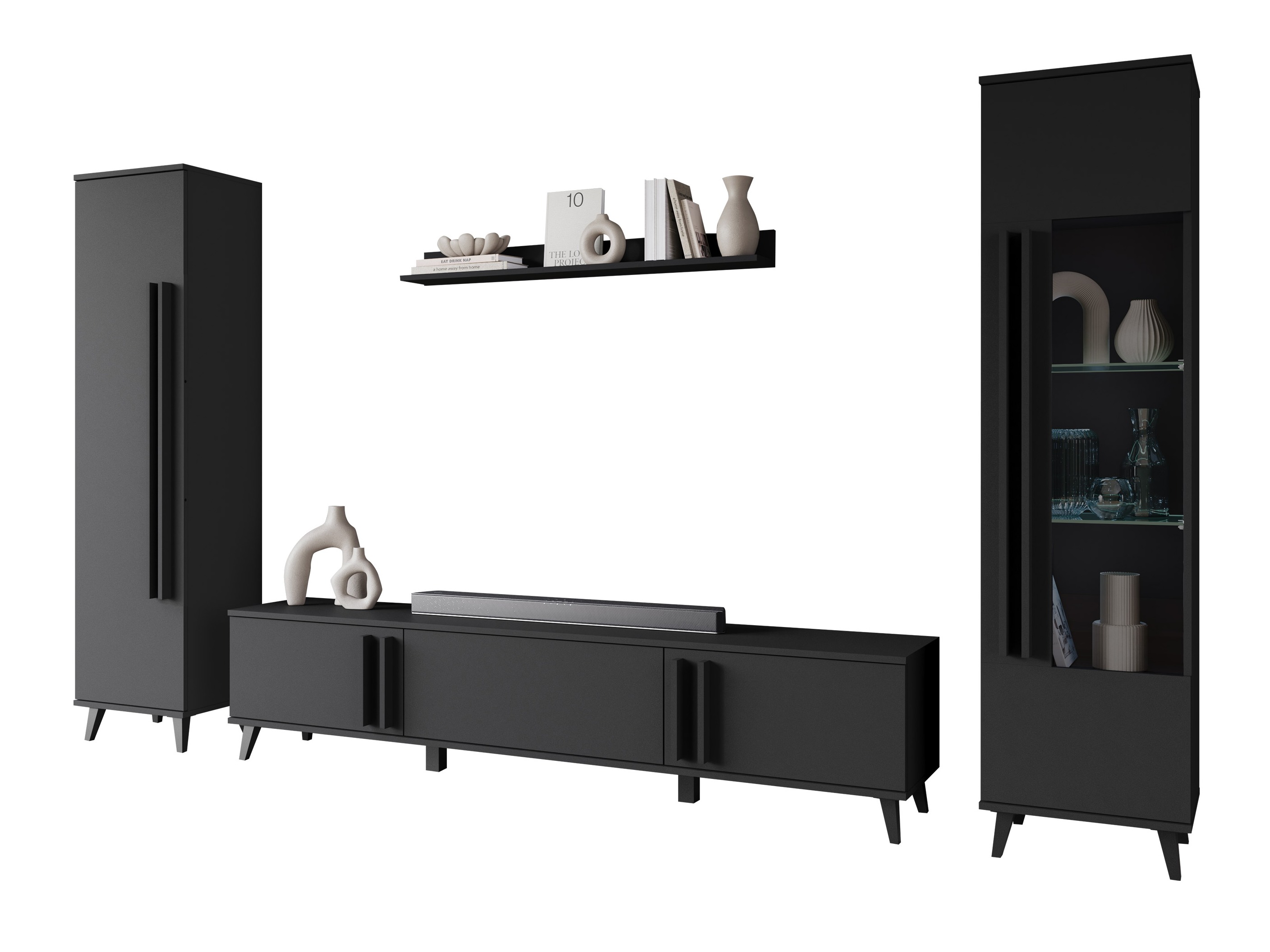 Woonkamerset Temora 103 (Grafiet)