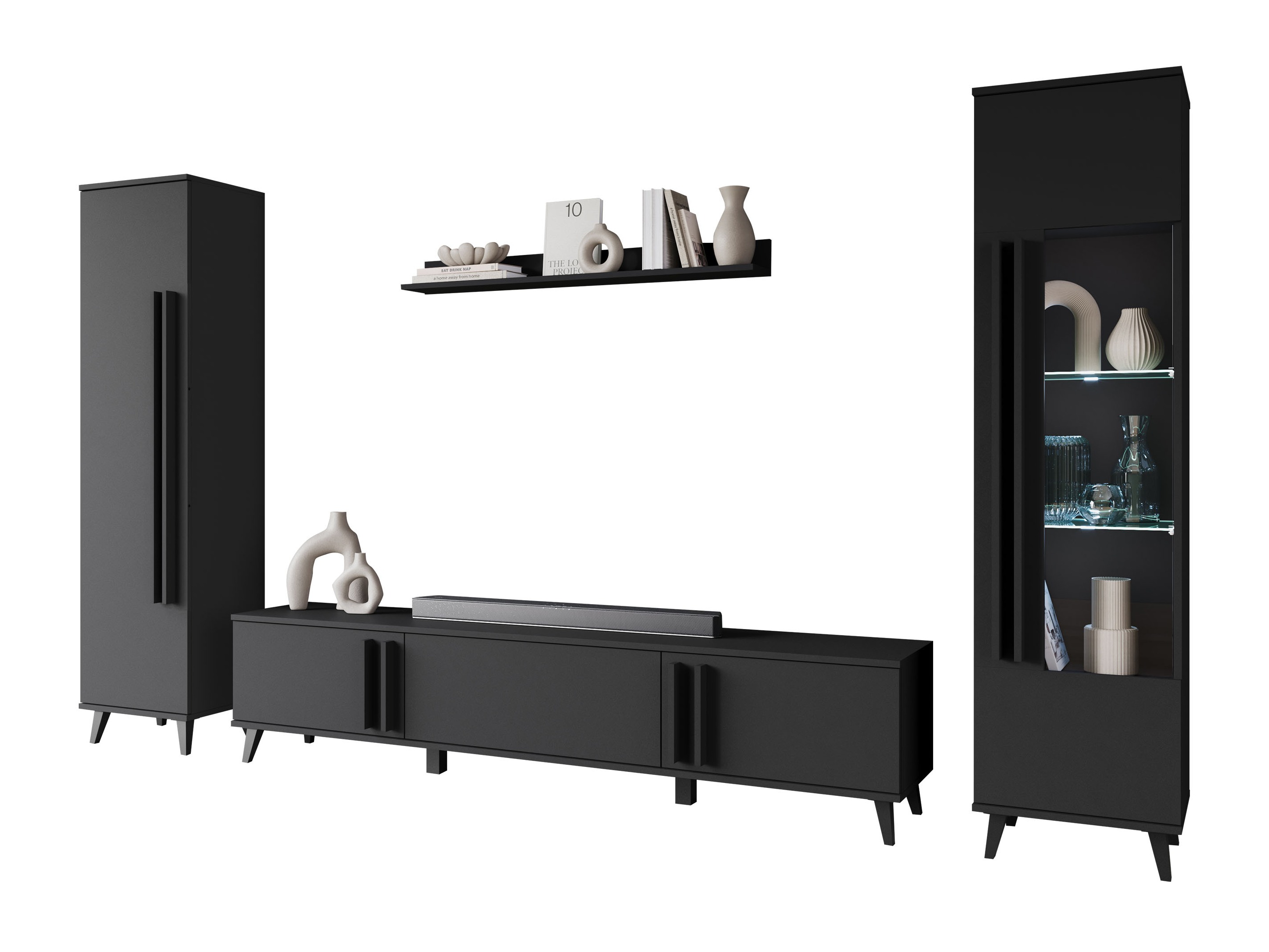 Woonkamerset Temora 103 (Grafiet)