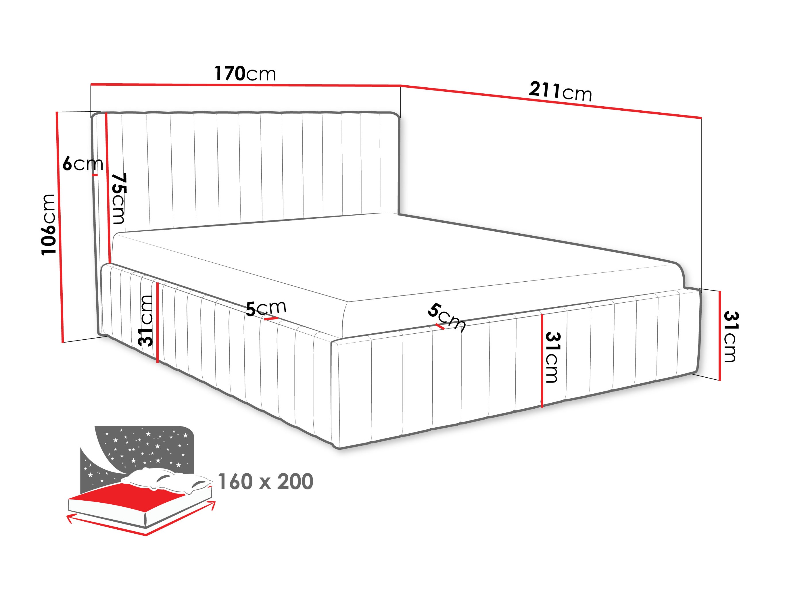 Bed Baltimore 202 (Fresh 33)