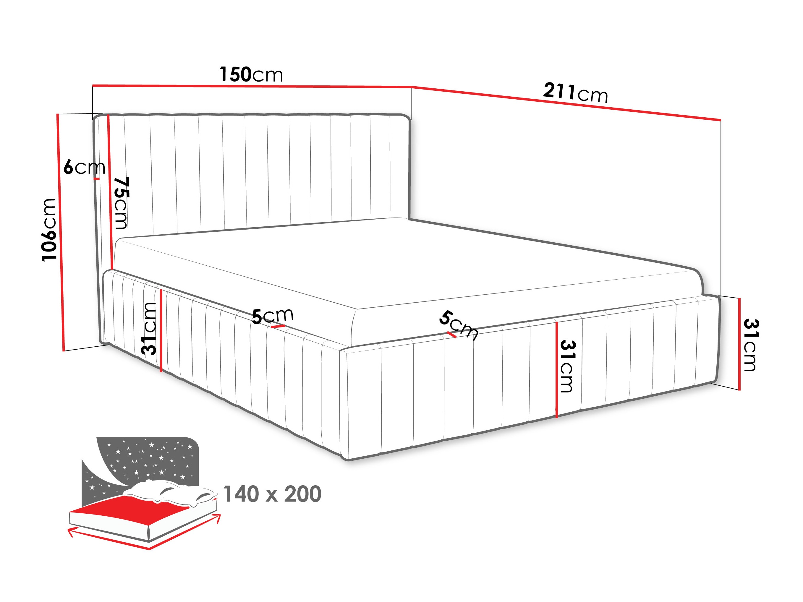 Bed Baltimore 202 (Fresh 37)