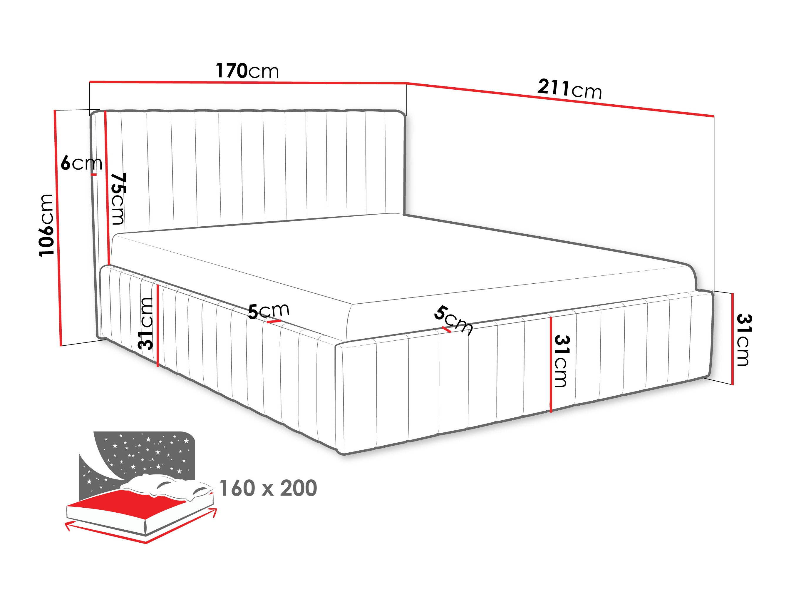 Bed Baltimore 202 (Fresh 37)