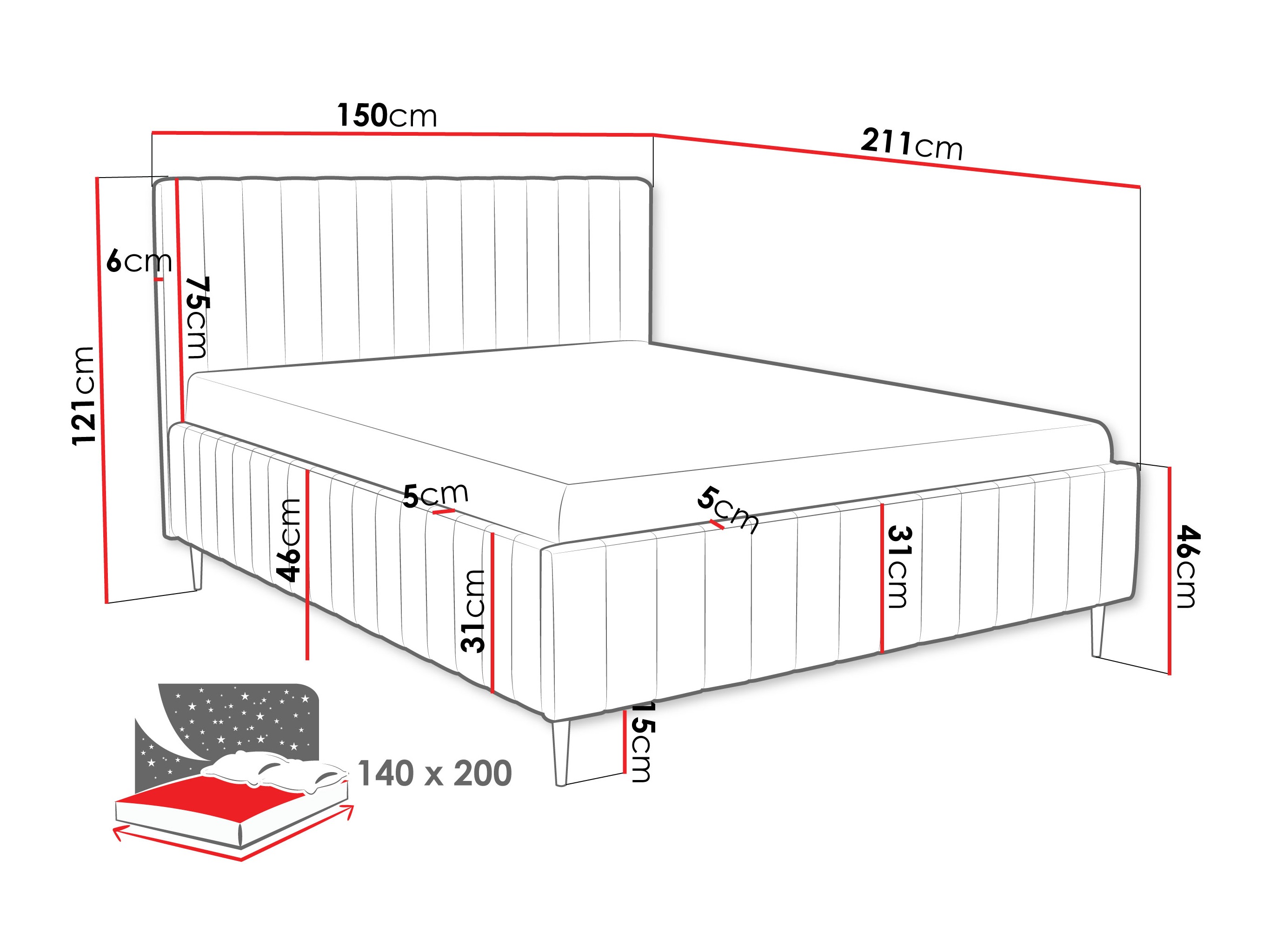 Bed Baltimore 203 (Fresh 4)