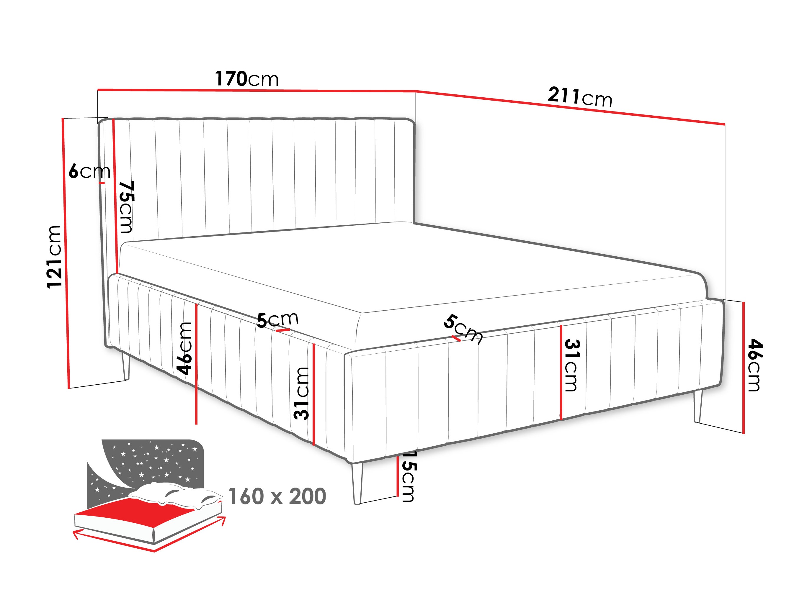 Bed Baltimore 203 (Fresh 8)