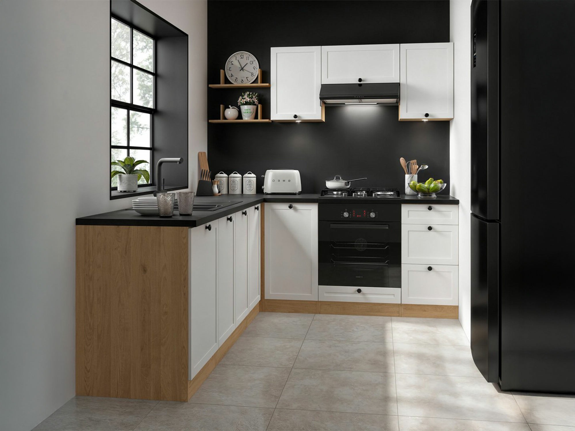 Modulaire hoekkast Classic White Oak 113