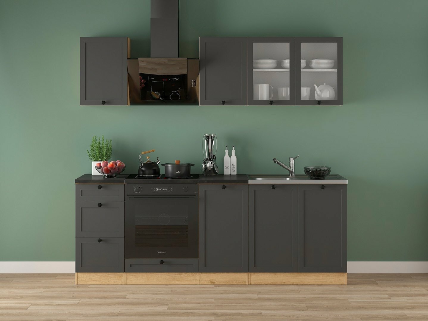 Modulaire keukenset Classic Grey Oak 117