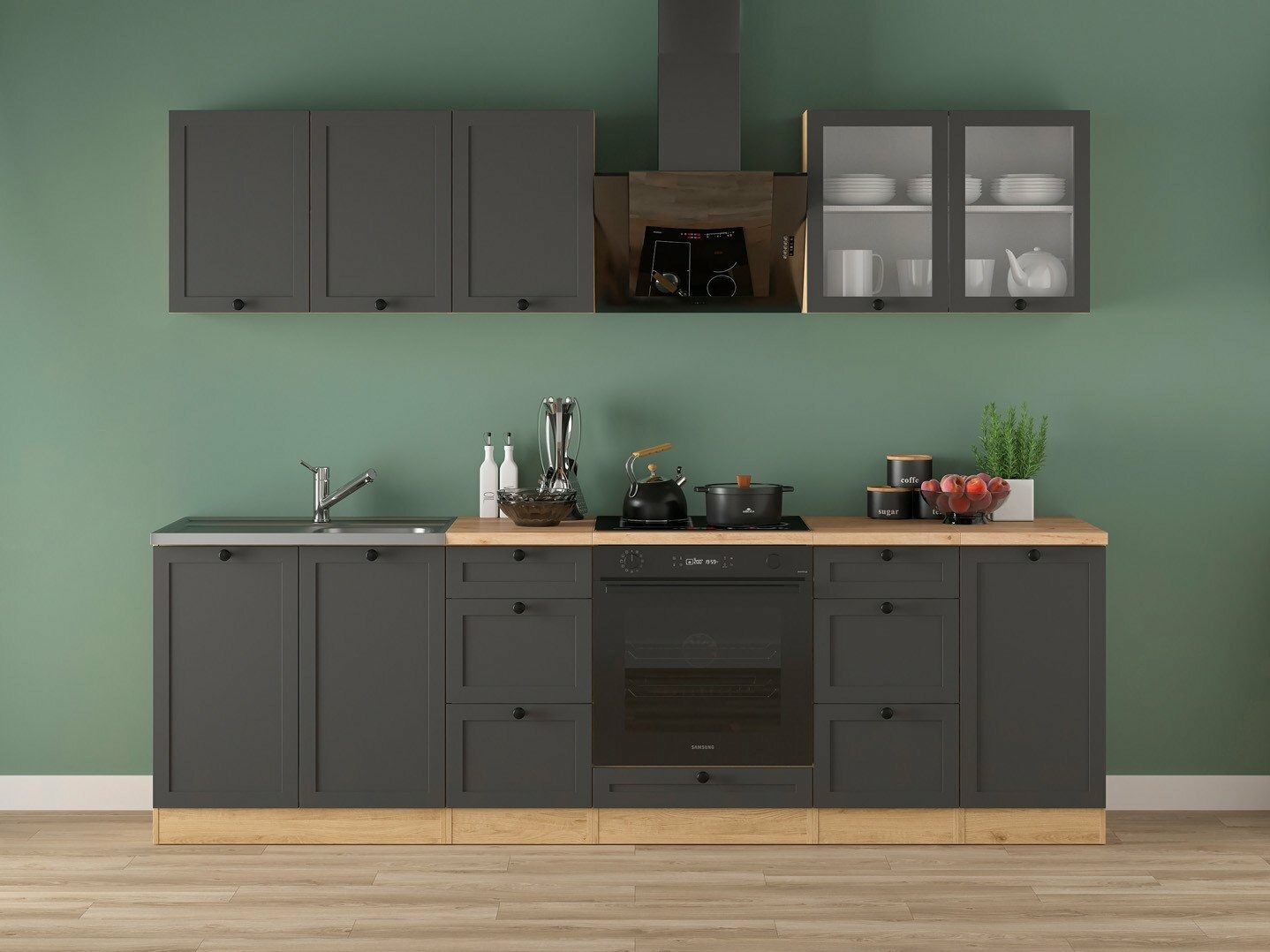 Modulaire keukenset Classic Grey Oak 118
