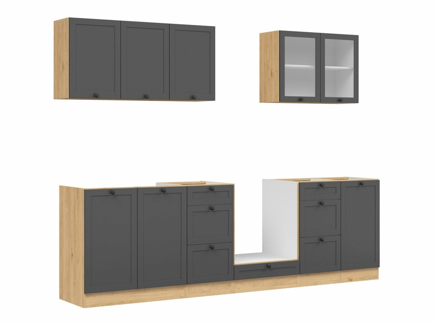 Modulaire keukenset Classic Grey Oak 118