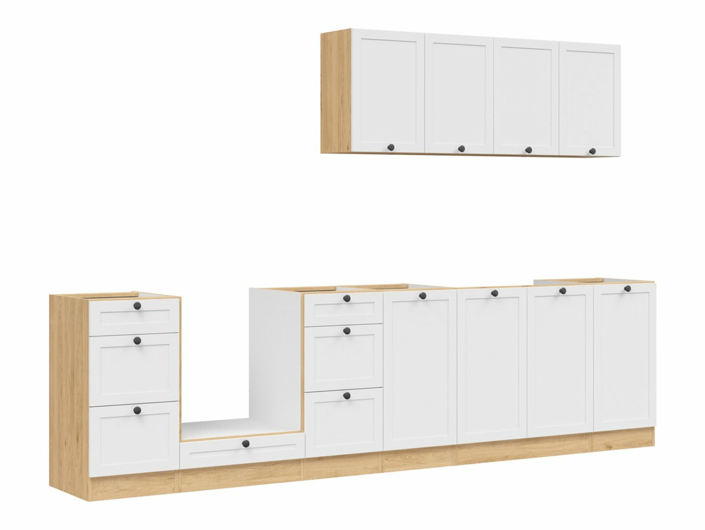 Modulaire keukenset Classic White Oak 123