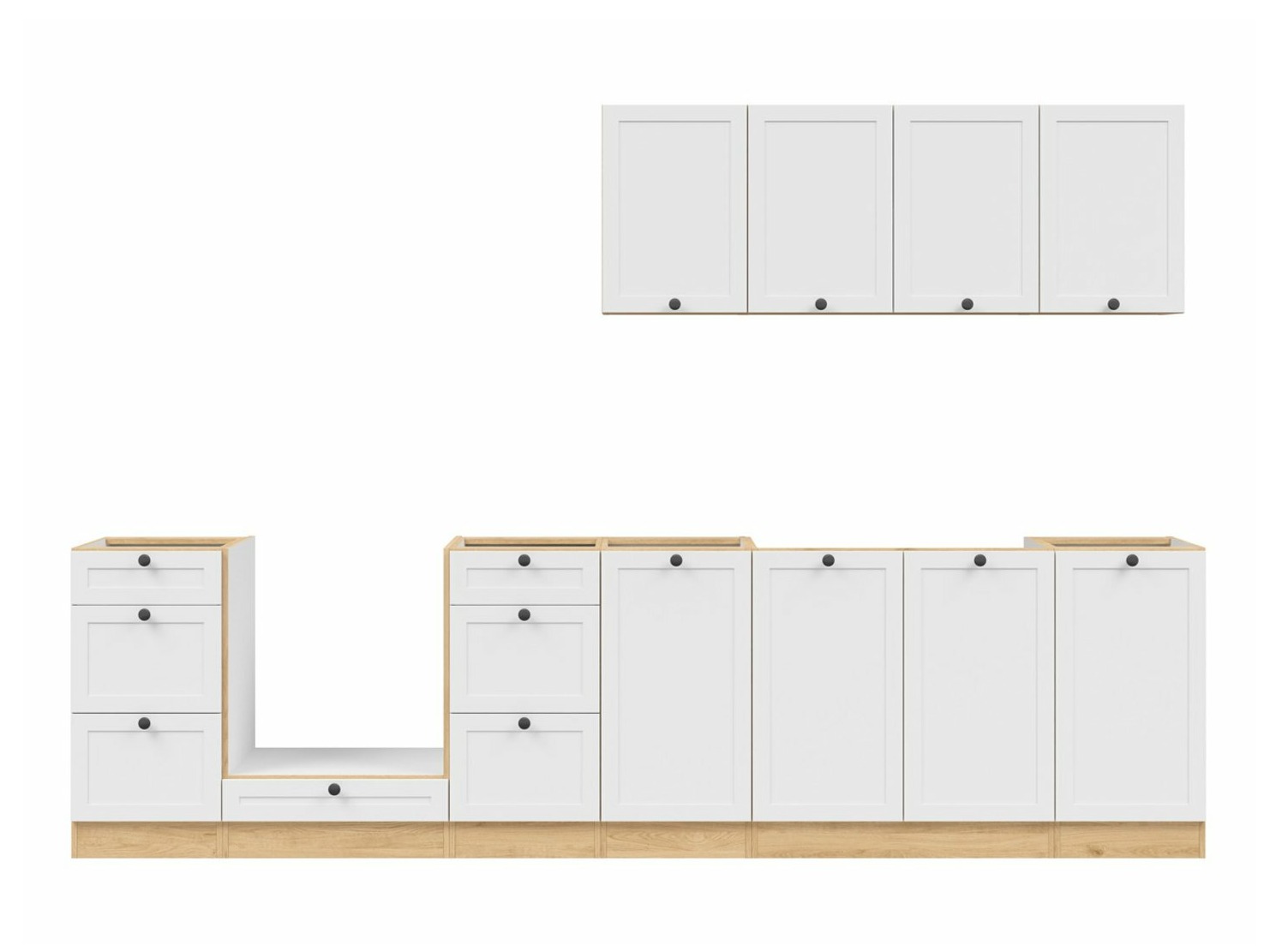 Modulaire keukenset Classic White Oak 123
