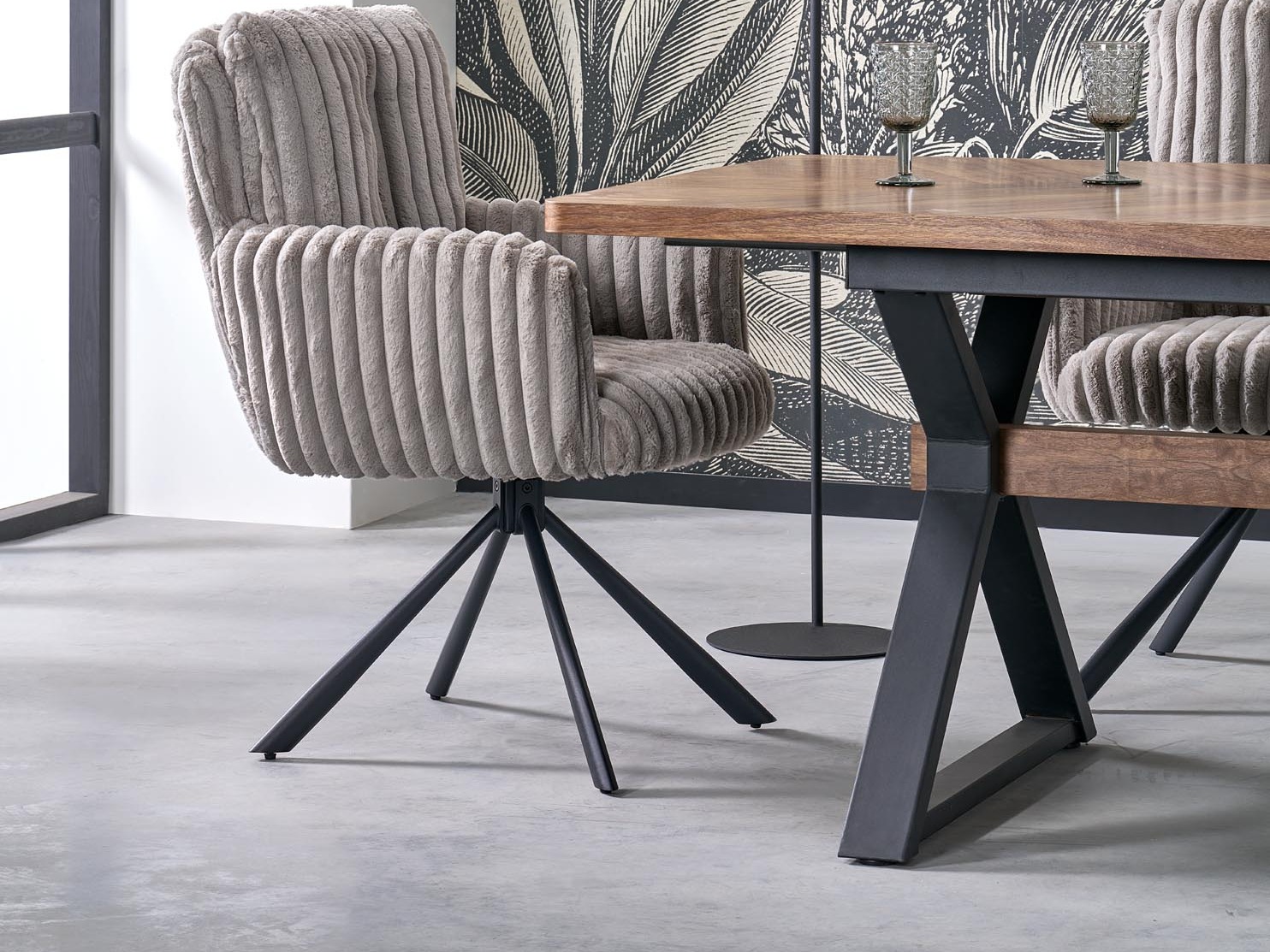 Stoel Houston 2015 (Grijs + Zwart)