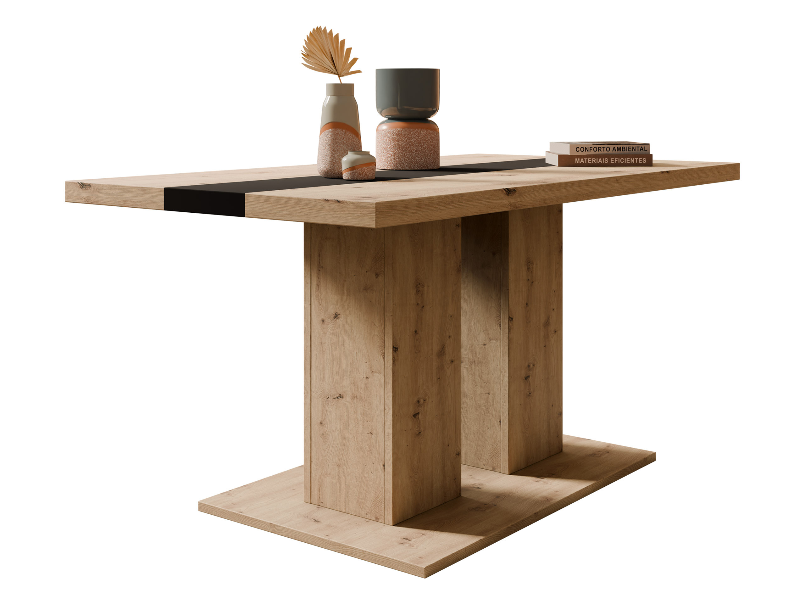 Salontafel Tucson 147 (Artisan eiken + Zwart)