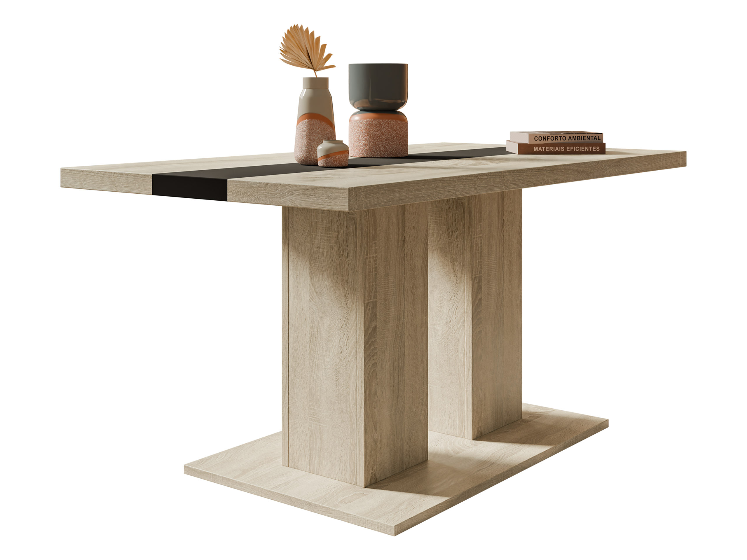 Salontafel Tucson 147 (Sonoma eik + Zwart)