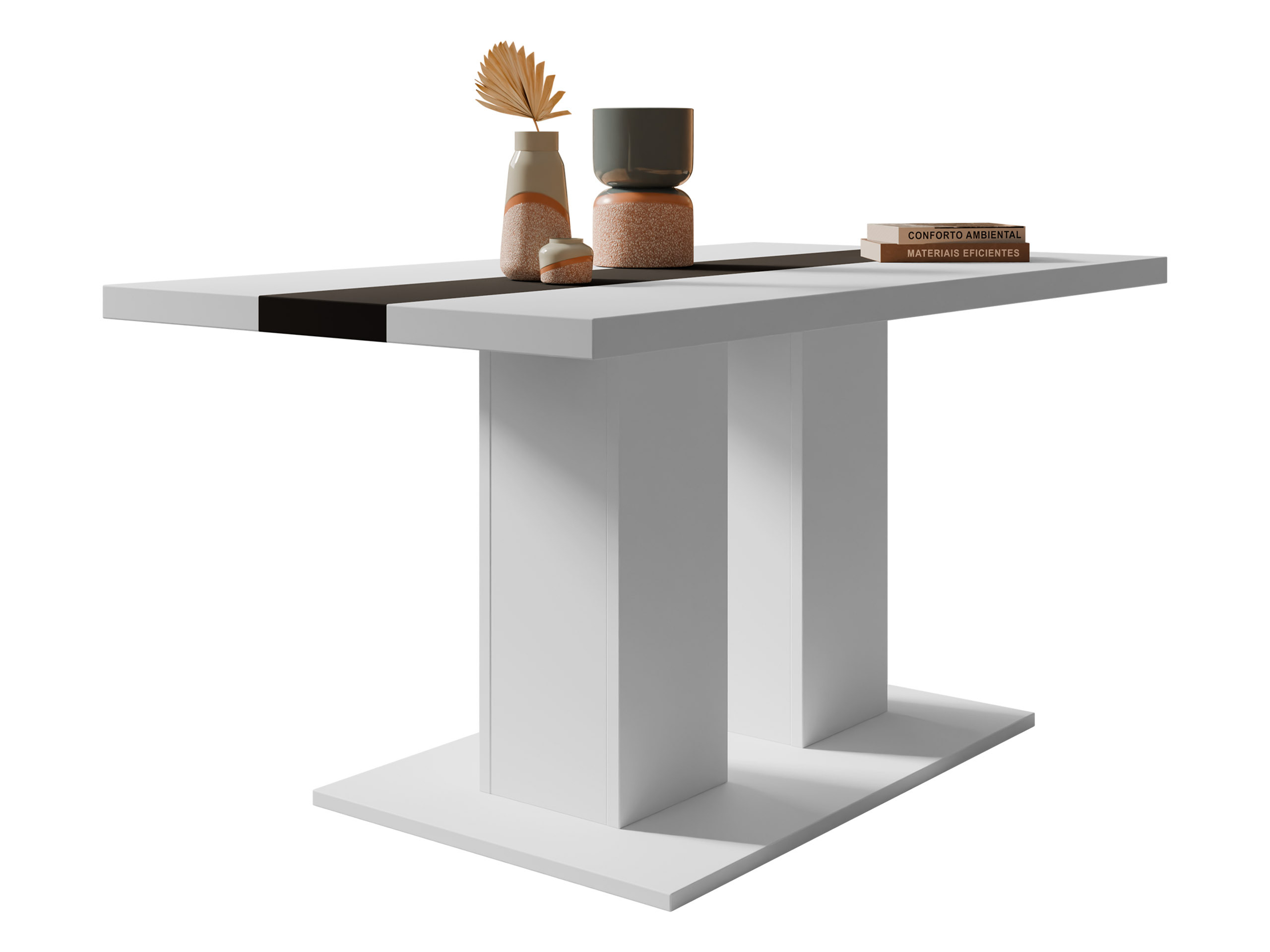 Salontafel Tucson 147 (Wit + Zwart)