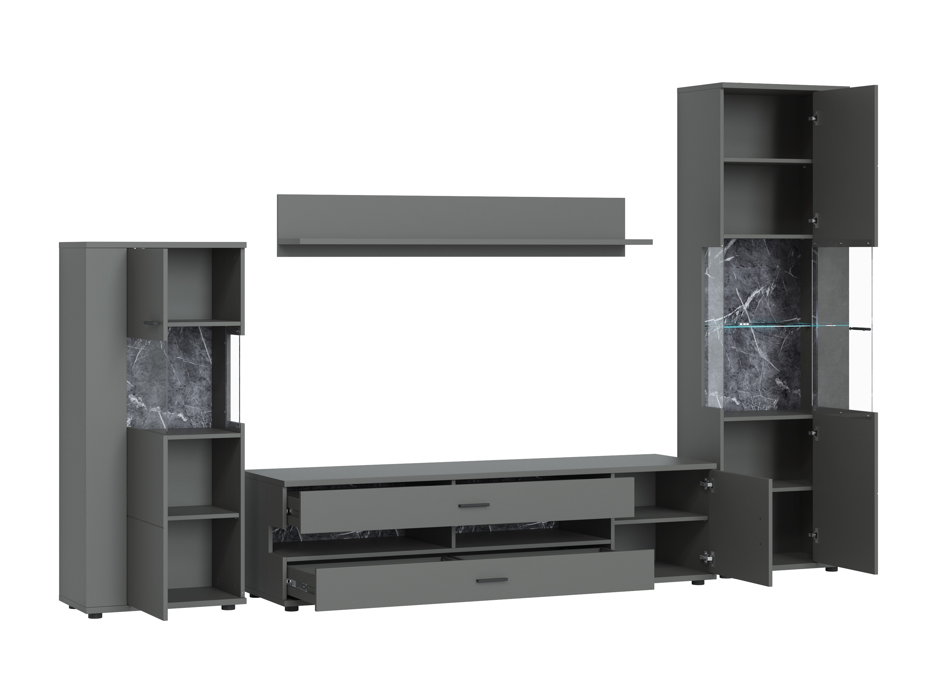 Woonkamerset Ontario 161 (Grafiet)