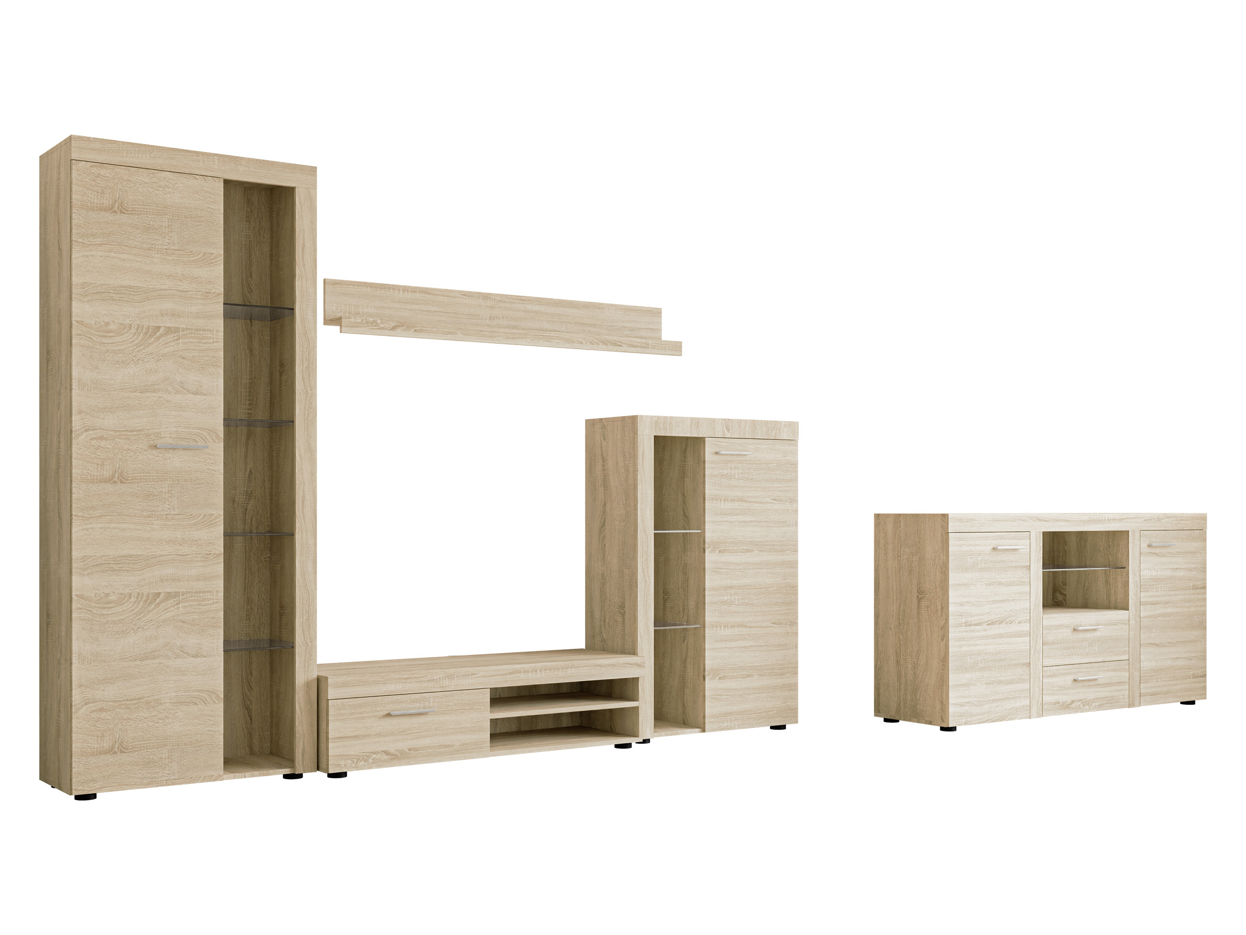 Woonkamerset Soca I (Sonoma eik)