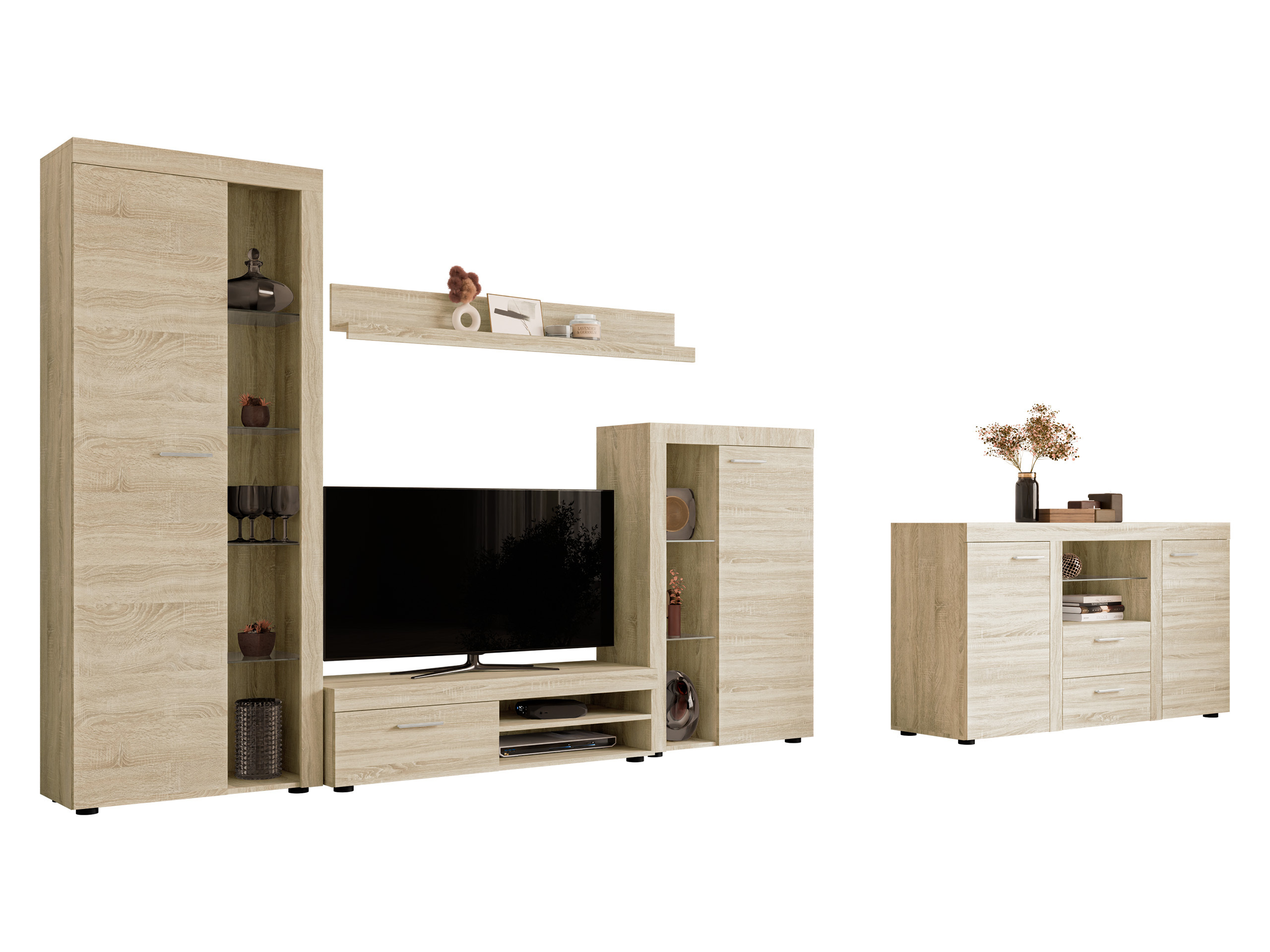 Woonkamerset Tucson 106 (Sonoma eik)