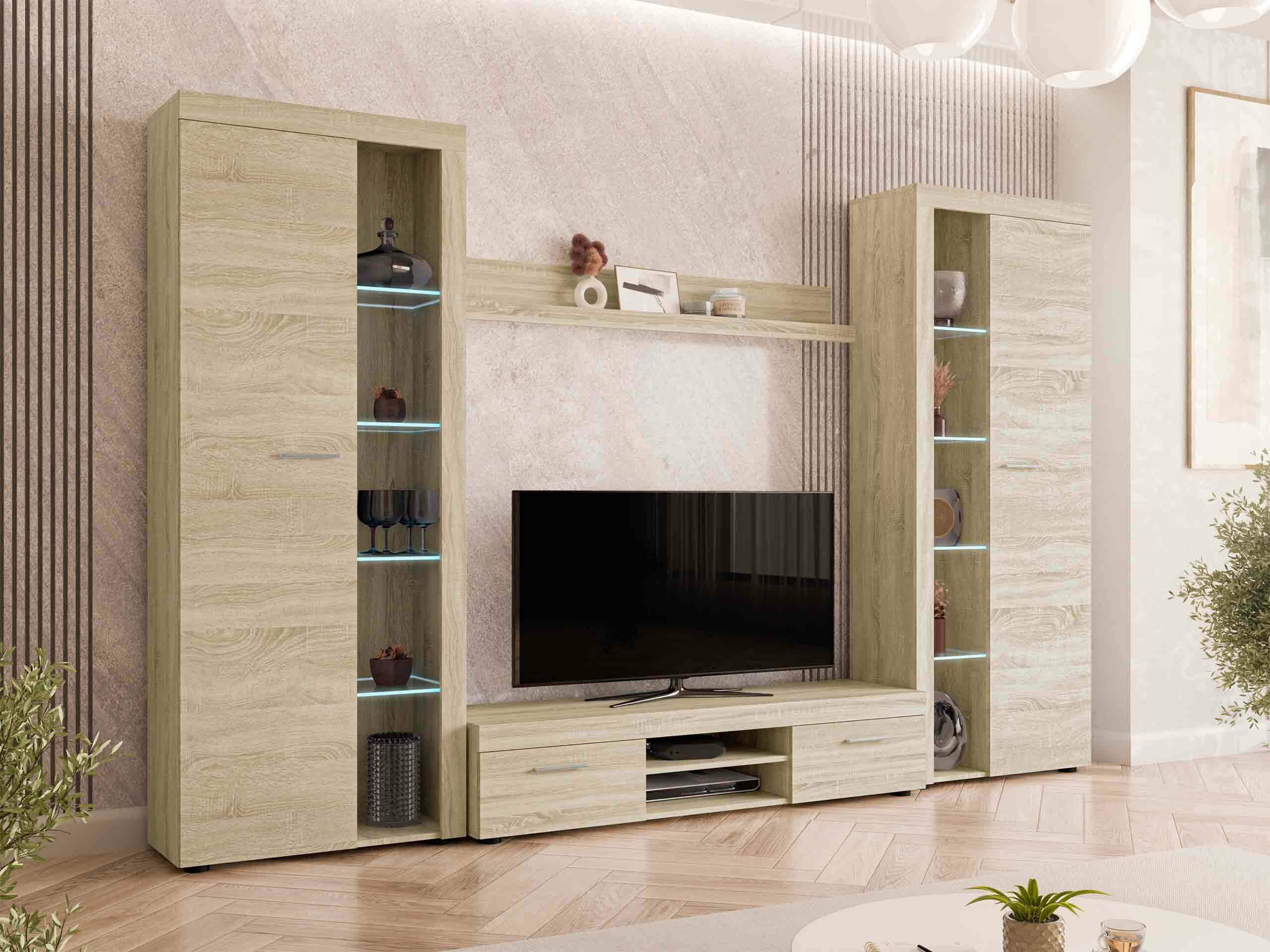 Woonkamerset Tucson 107 (Sonoma eik)