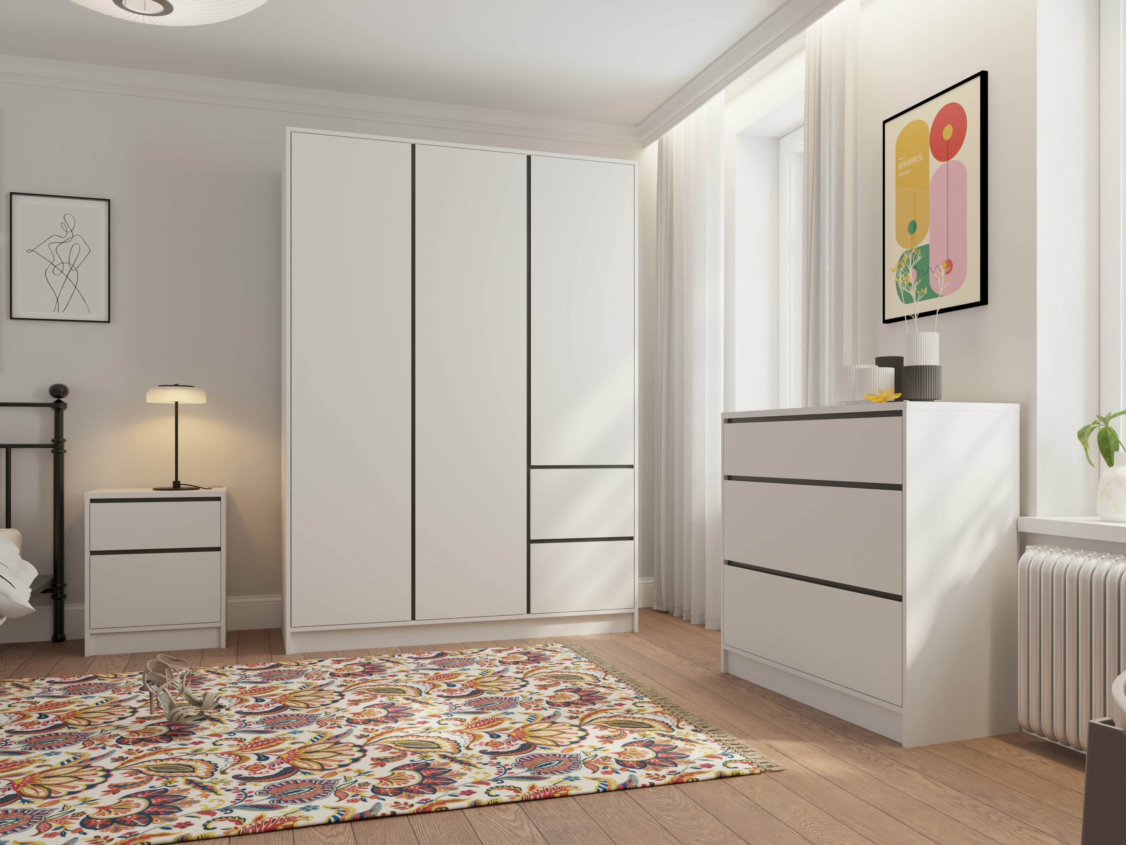 Kledingkast Mervese 103 (Wit)