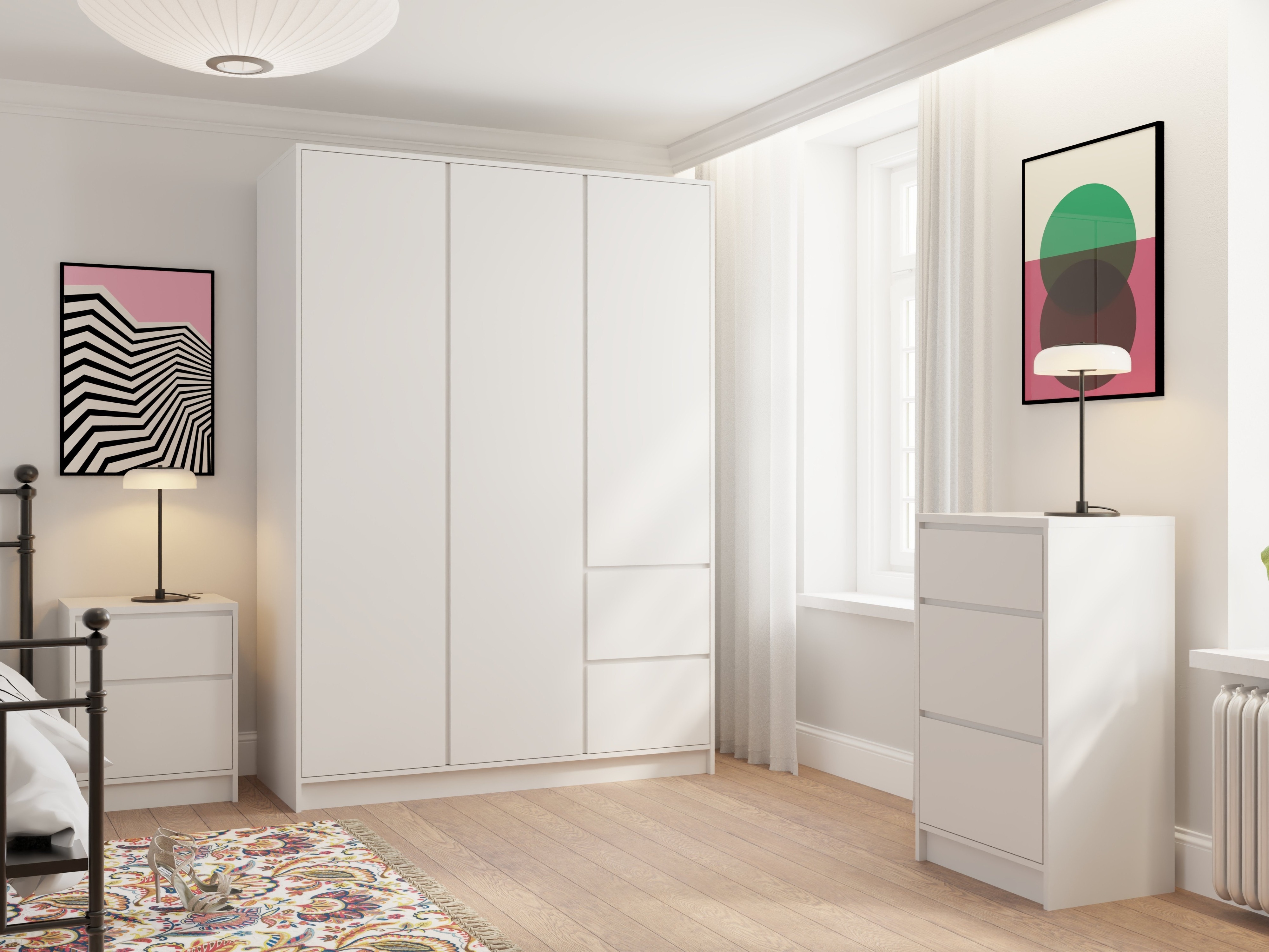 Kledingkast Mervese 103 (Wit)