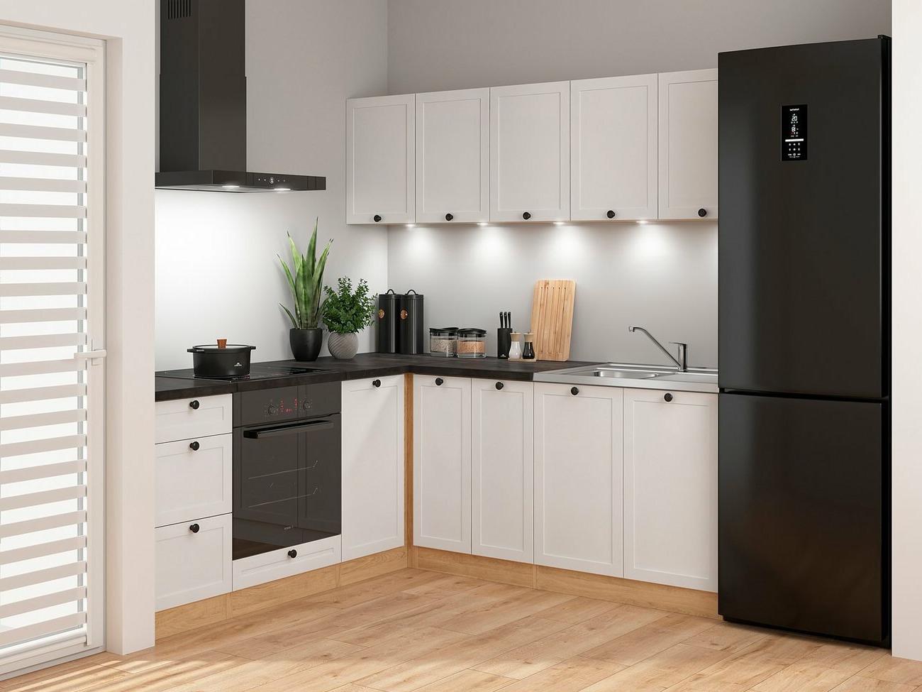 Modulaire keukenset Classic White Oak 124