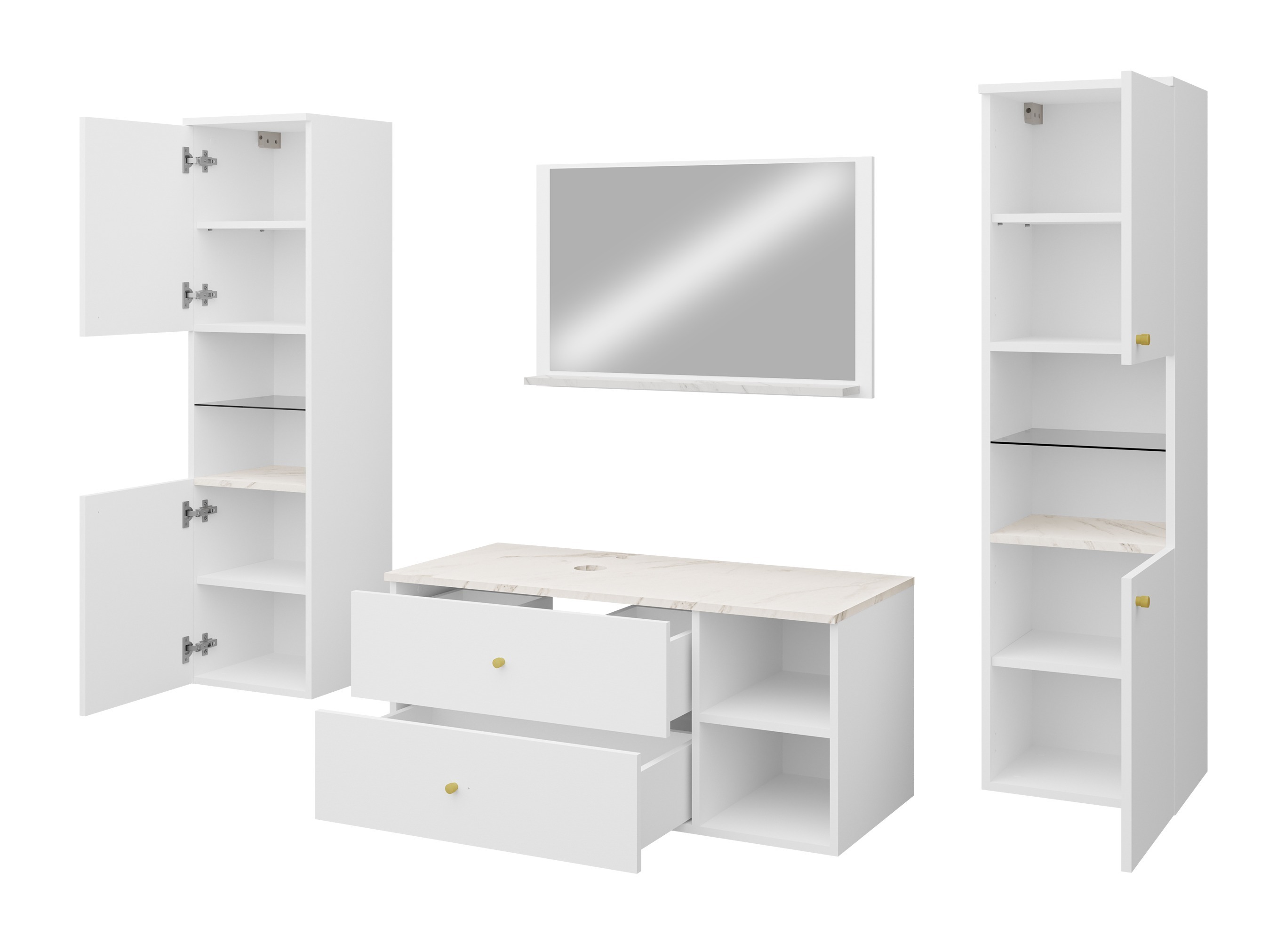 Badkamerset Ophruvi 102 (Lichtbruin)