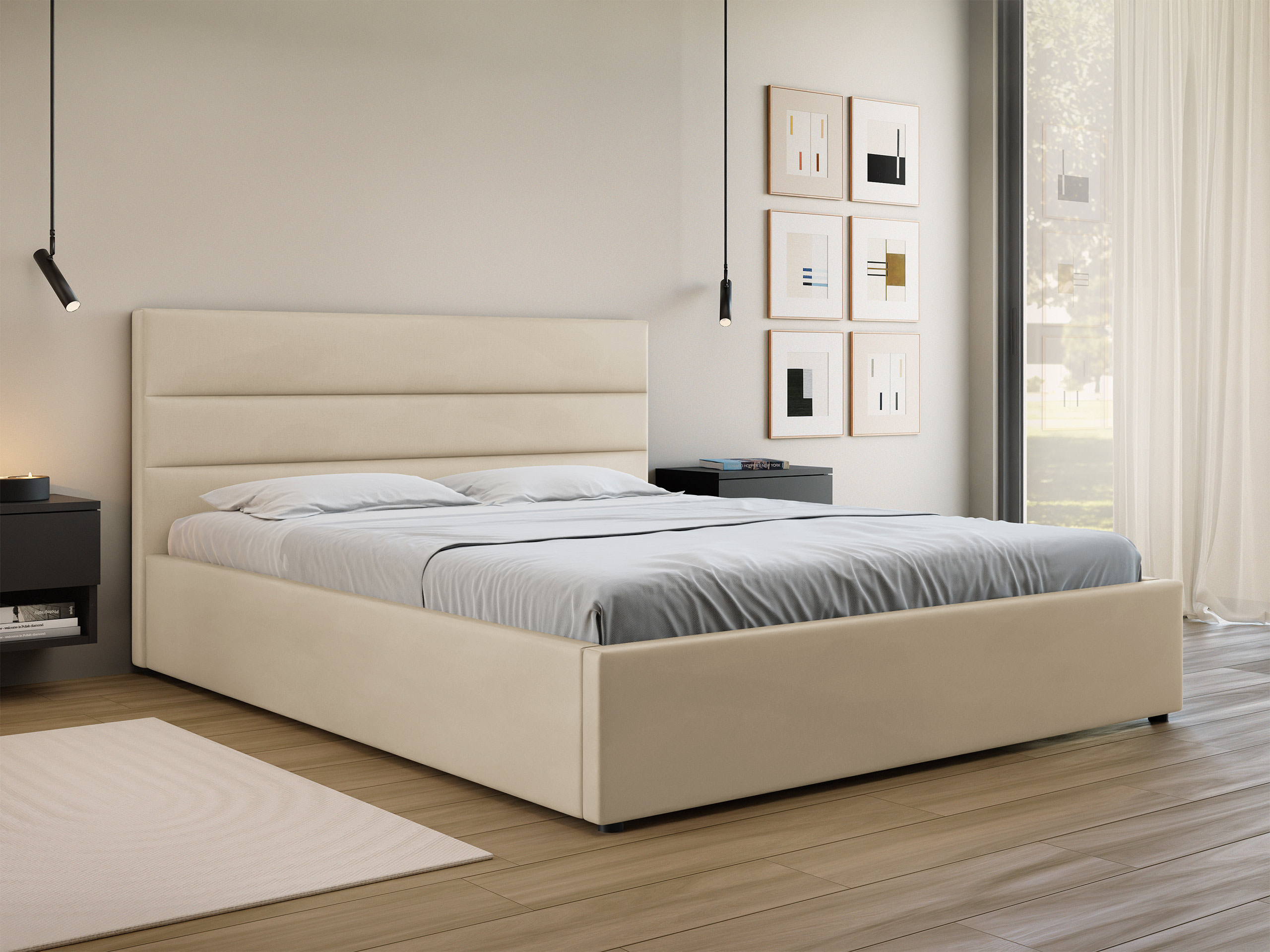 Bed Comfivo 454 (Beige)