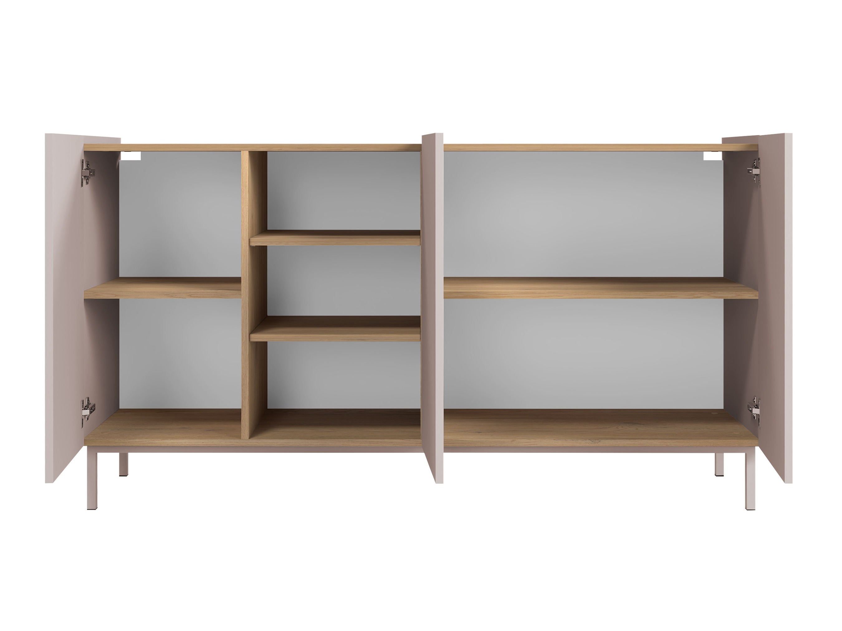 Dressoir Veldome 100 (Zwart + Lichtbruin)