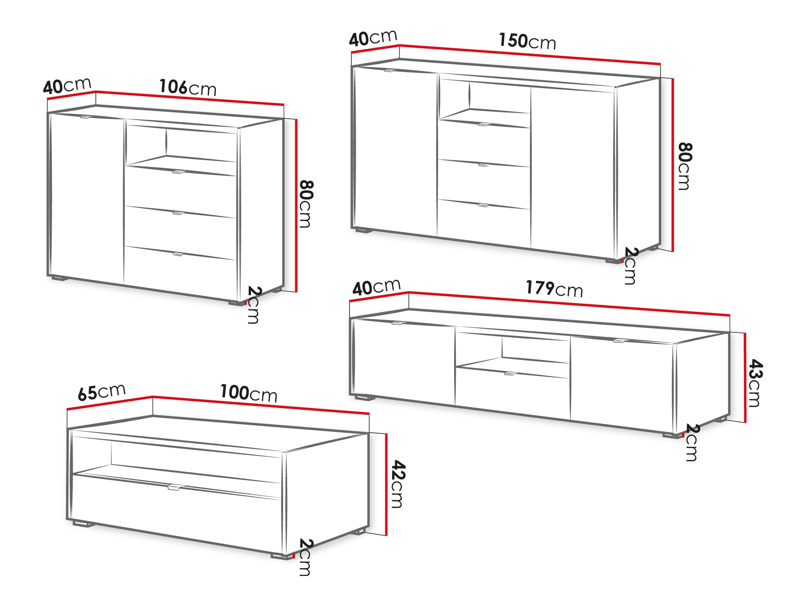 Woonkamerset Comfivo Vomoro 105