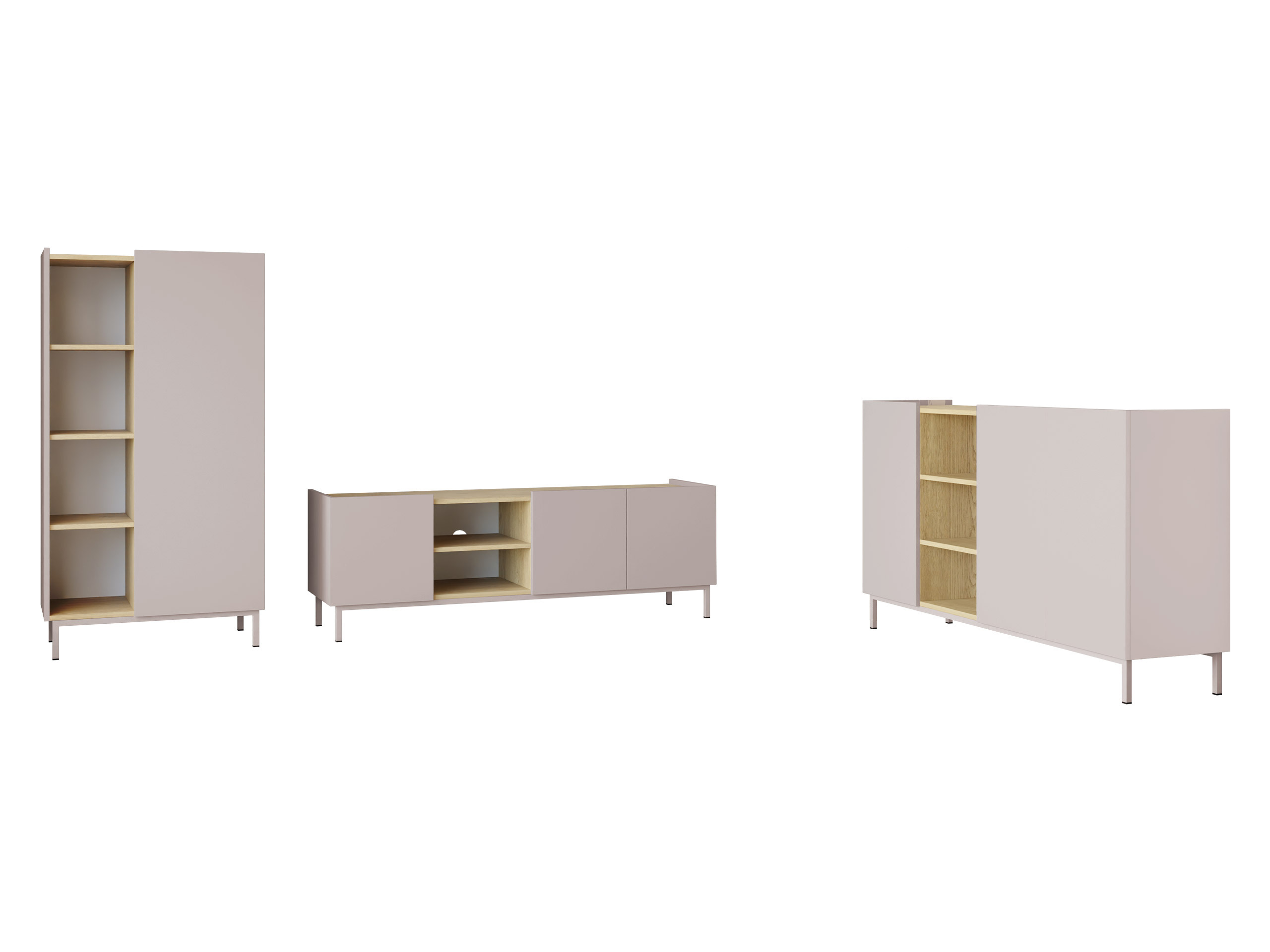 Woonkamerset Veldome 103 (Kasjmier + Eiken)