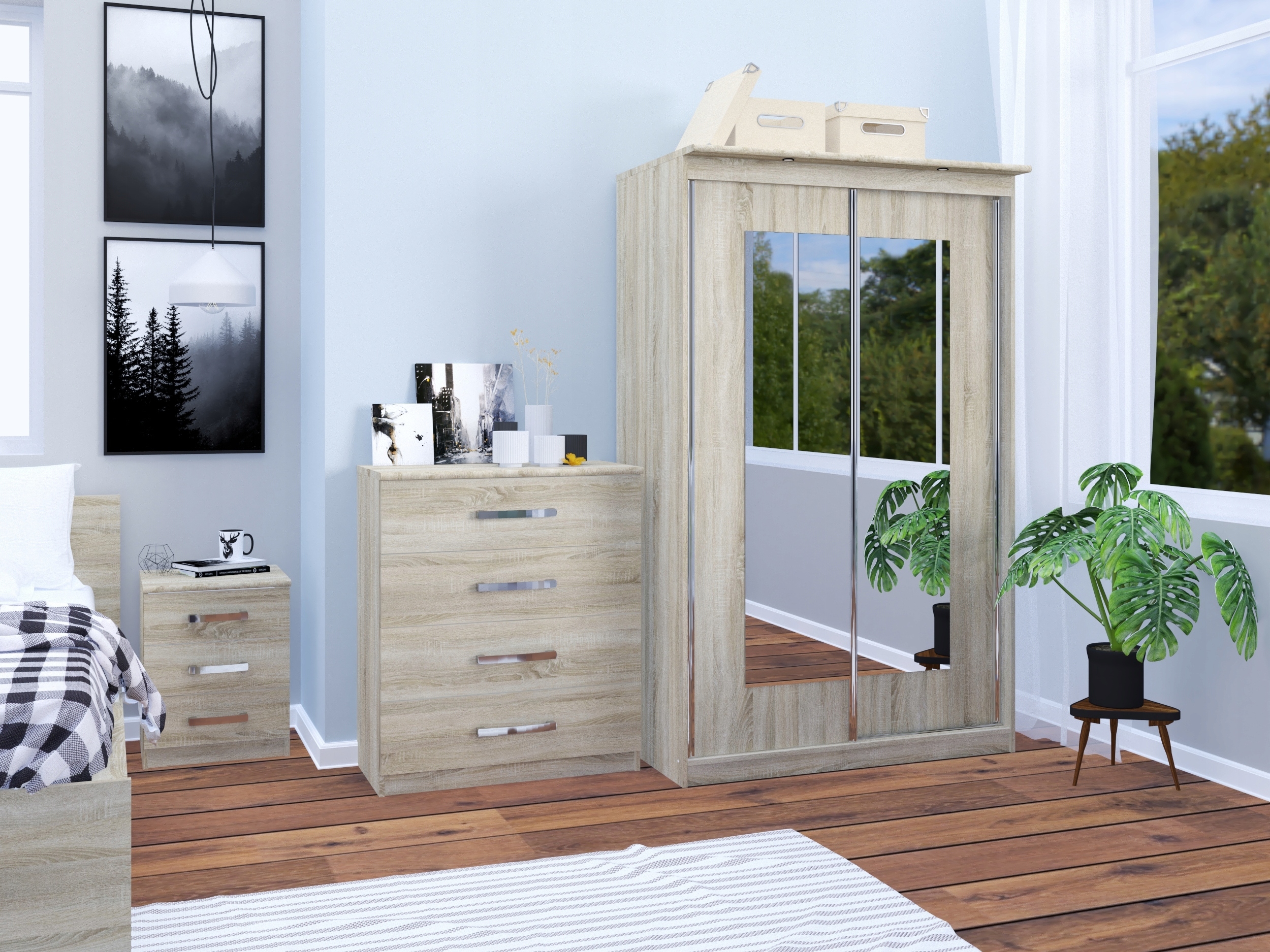 Ladekast Bristol 150 (Sonoma eik)