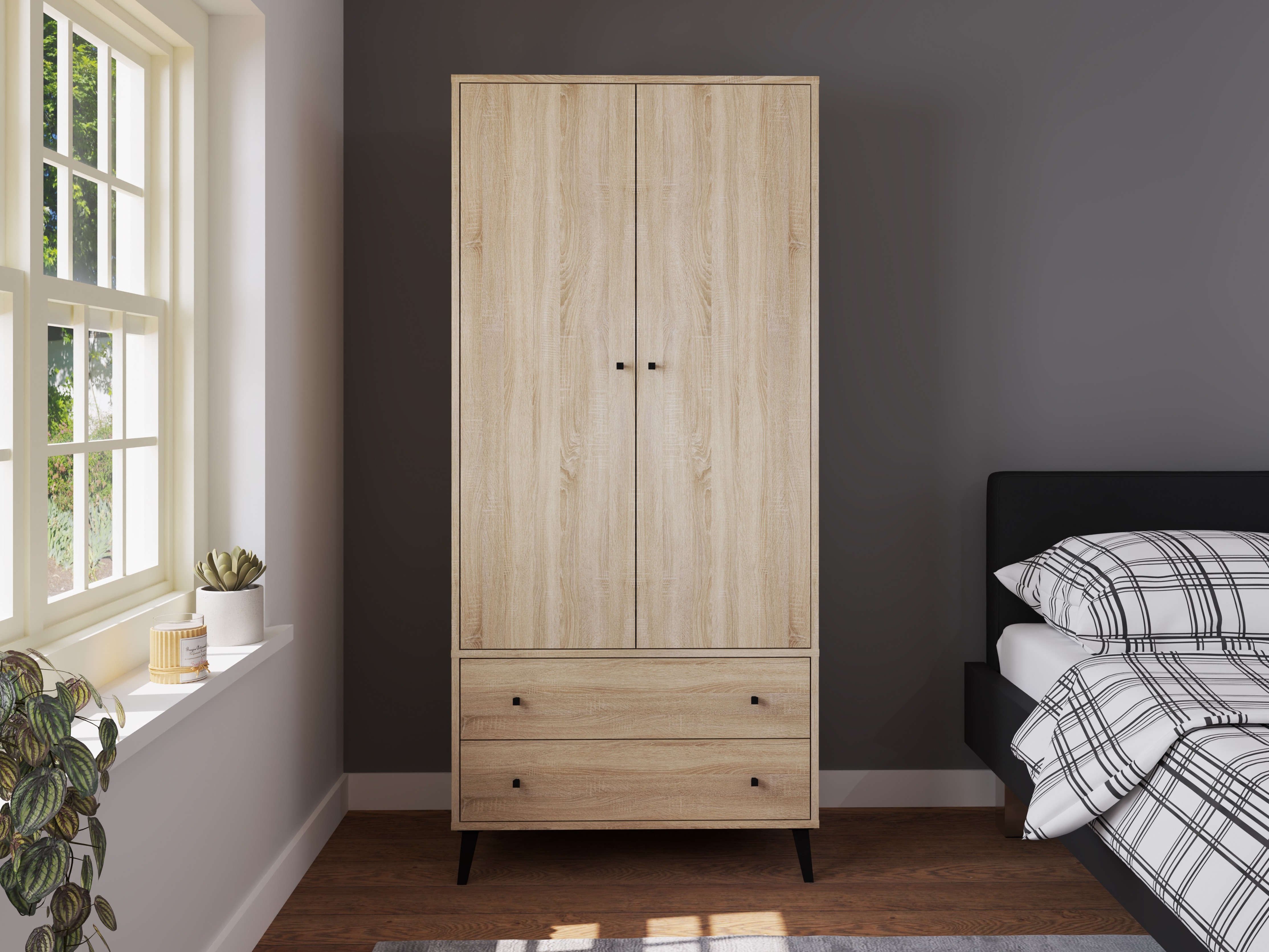 Kledingkast Bristol 224 (Sonoma eik)