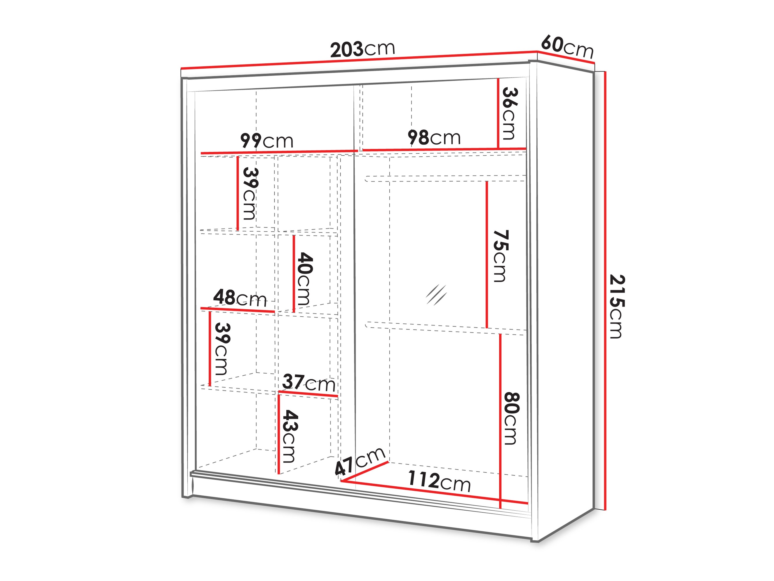 Kledingkast Honolulu 263