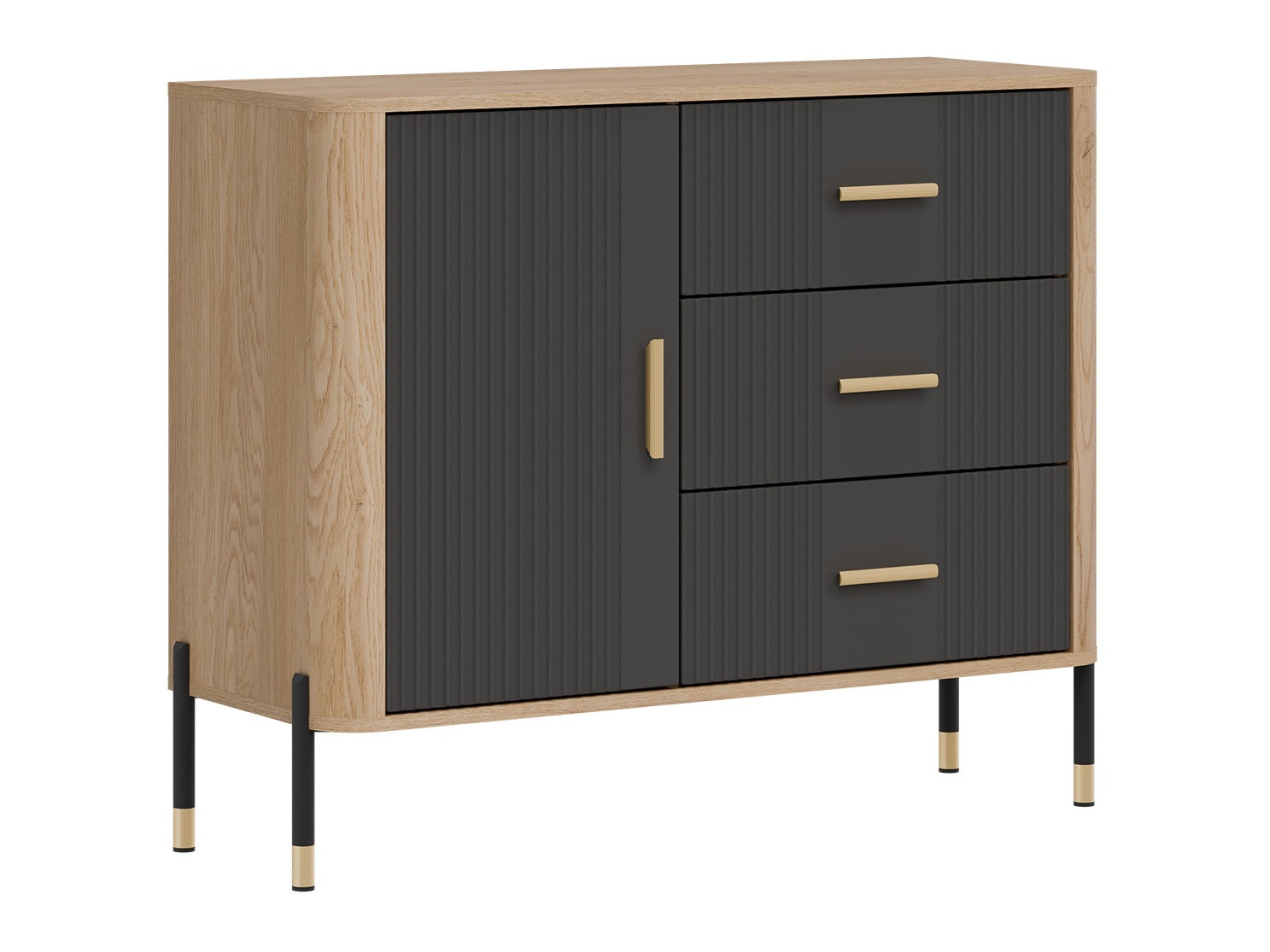 Ladekast Flosora 107 (Antraciet)