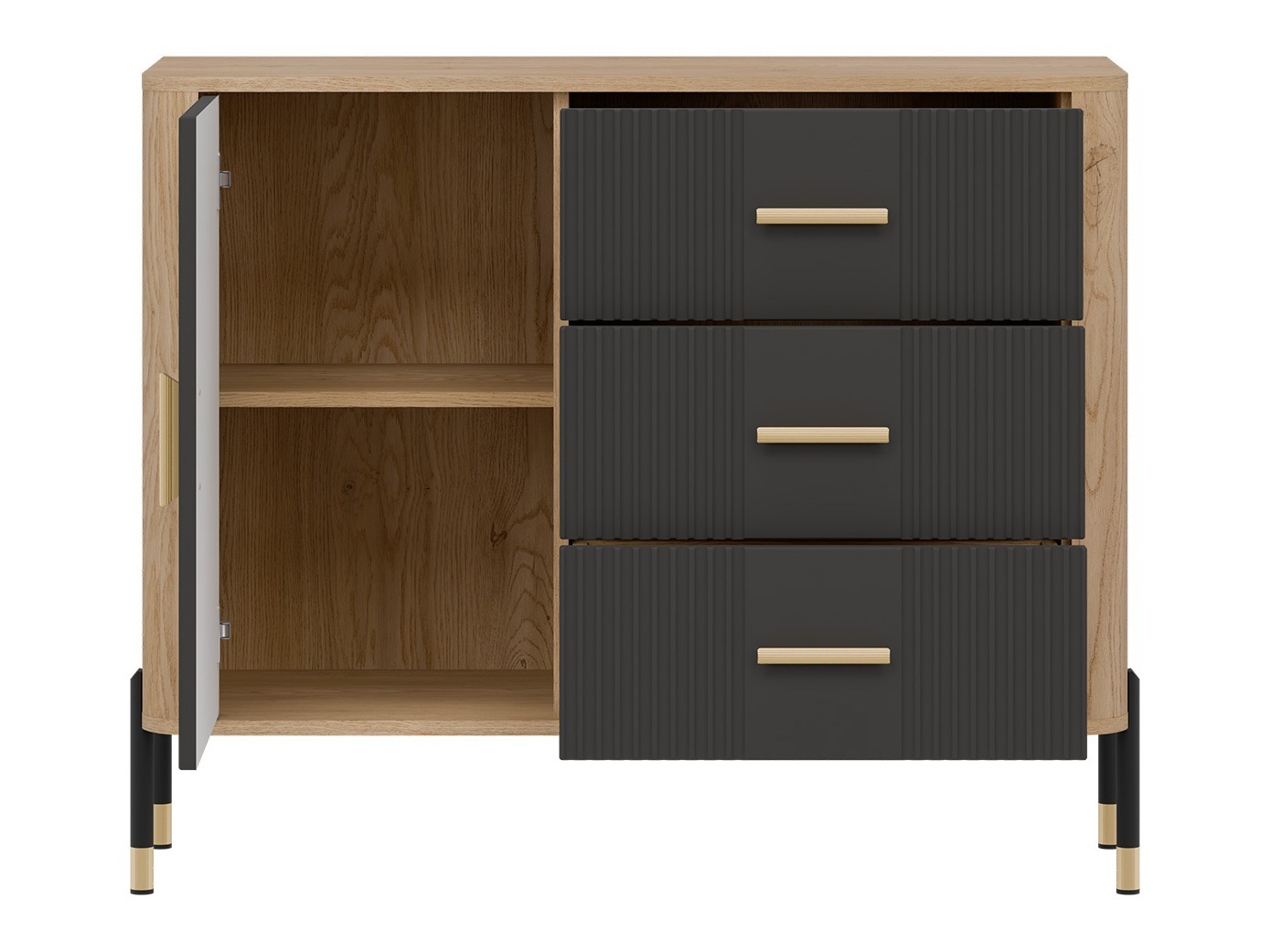 Ladekast Flosora 107 (Antraciet)