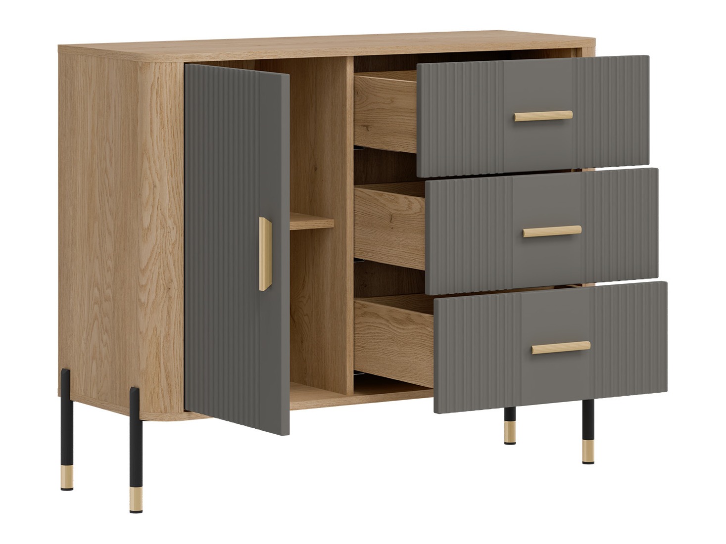 Ladekast Flosora 107 (Grijs)