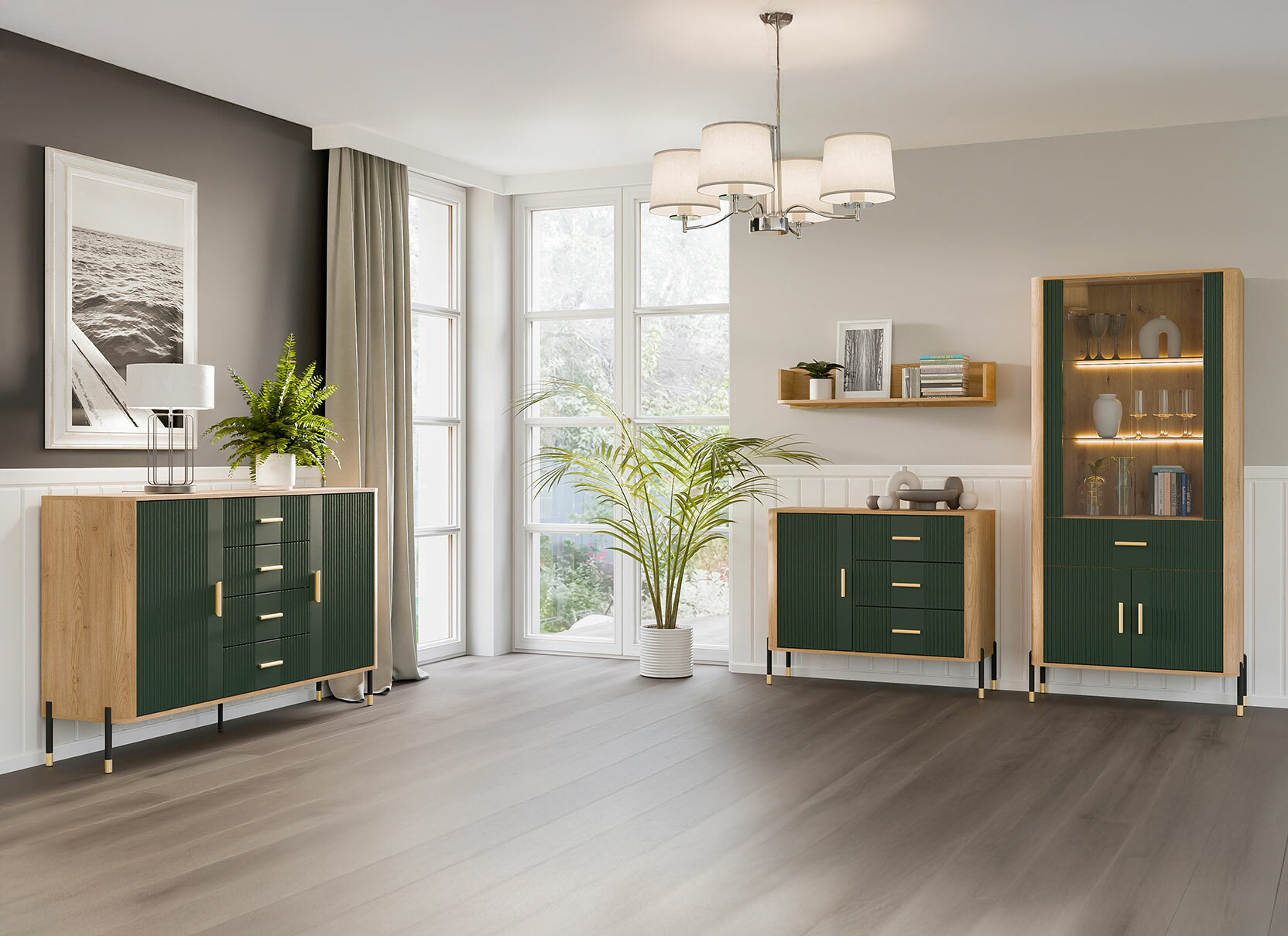 Ladekast Flosora 107 (Groen)