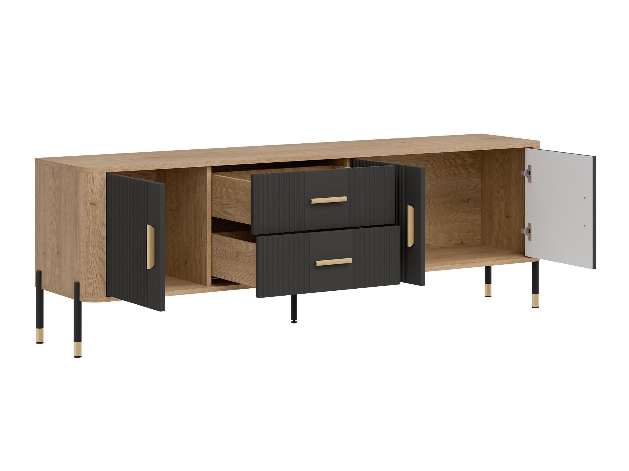 TV-meubel Flosora 105 (Antraciet)