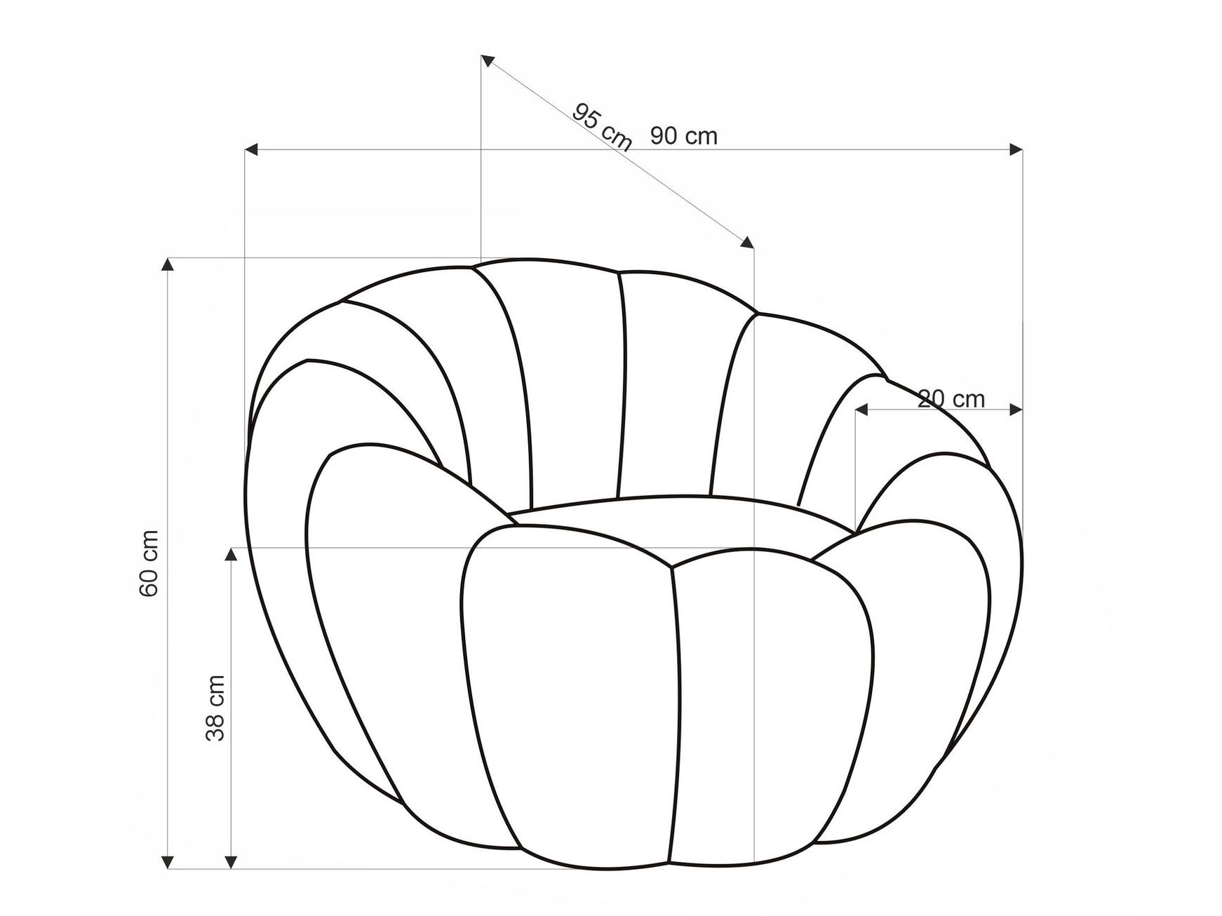 Fauteuil Houston 2018 (Geel)