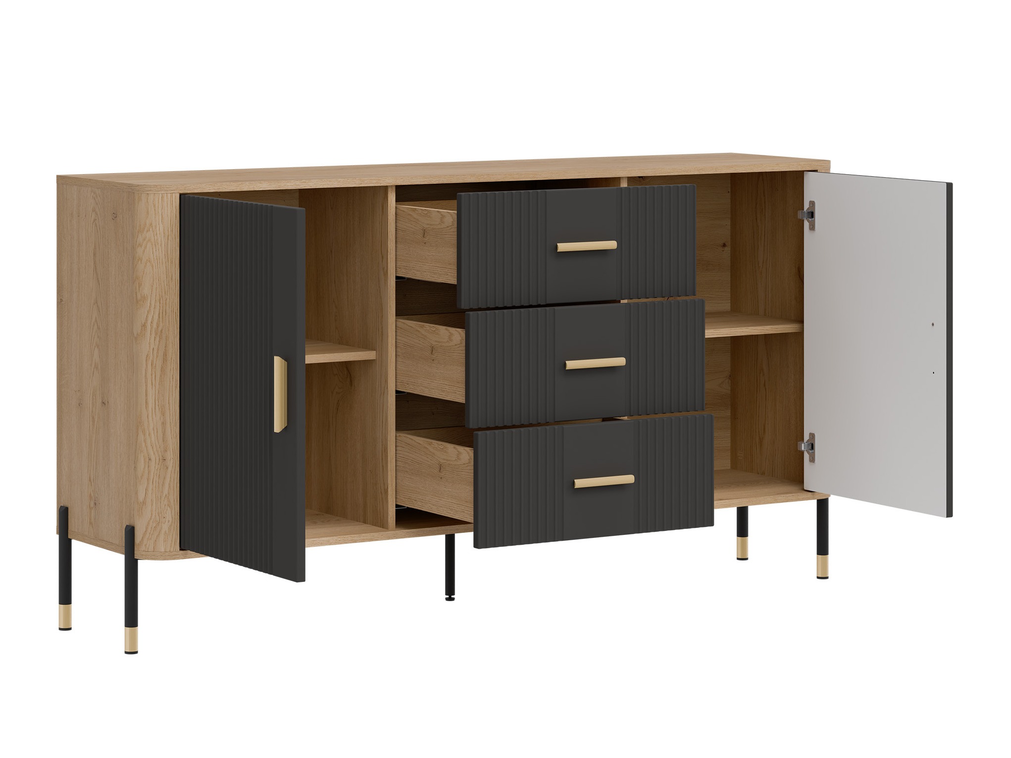 Ladekast Flosora 113 (Antraciet)