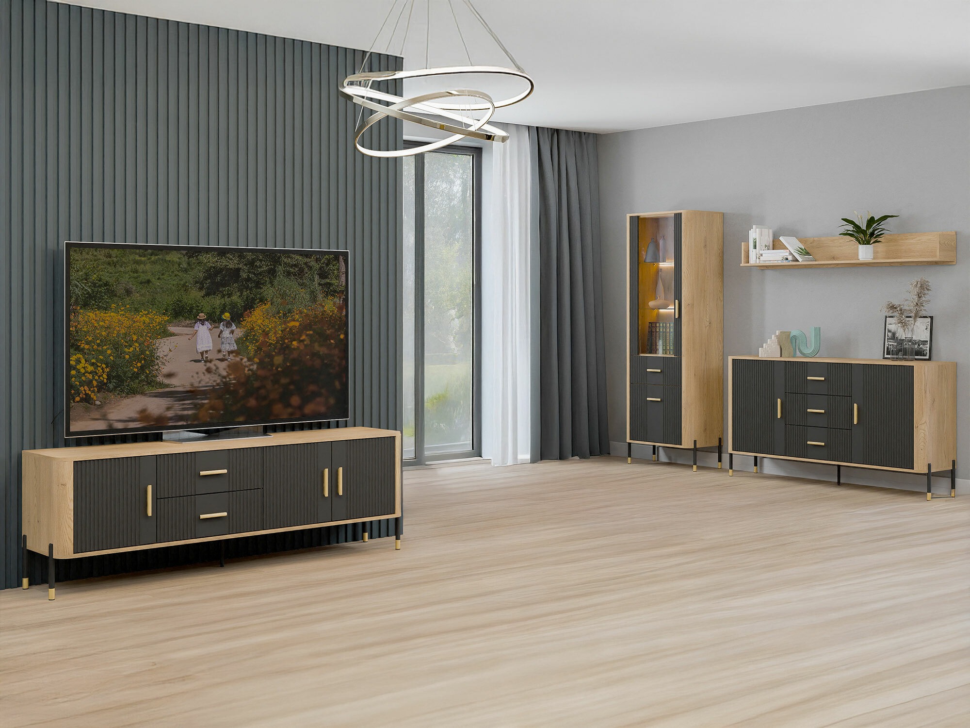 Ladekast Flosora 113 (Antraciet)