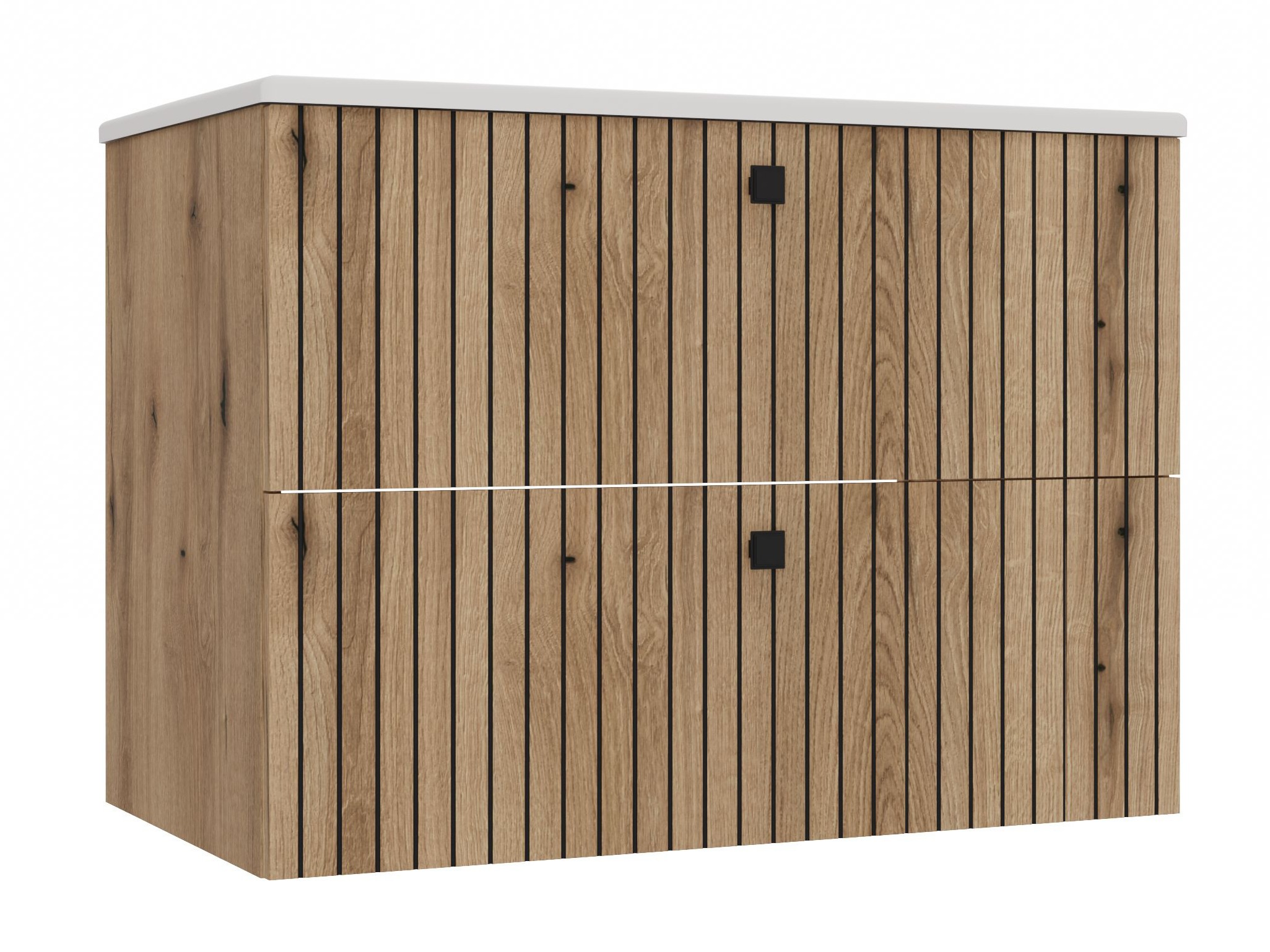 Hangend badkamermeubel voor wastafel Mandeville 315 (Eiken)