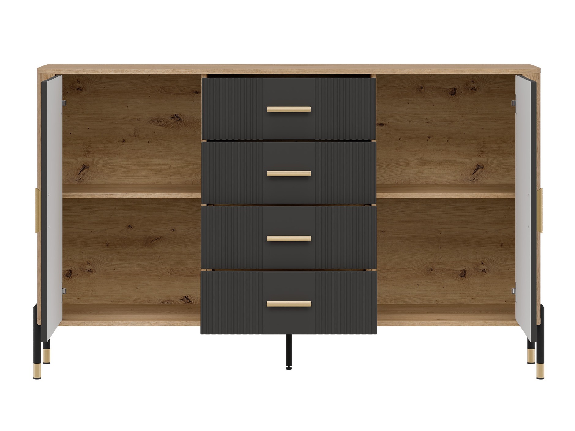 Ladekast Flosora 119 (Antraciet)