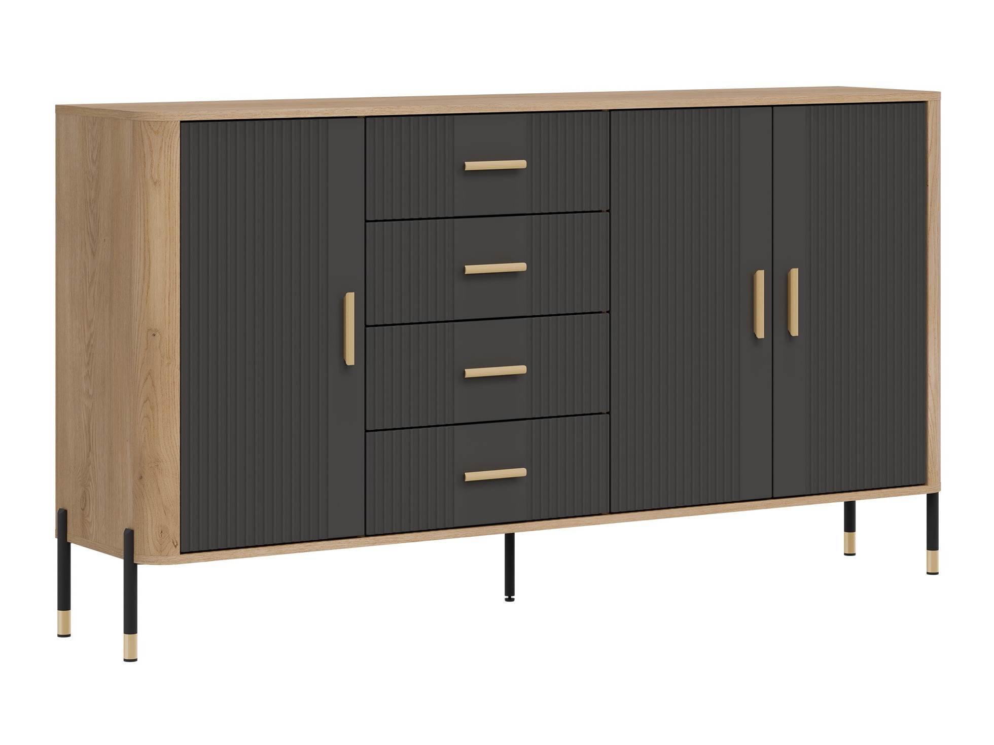 Ladekast Flosora 121 (Antraciet)