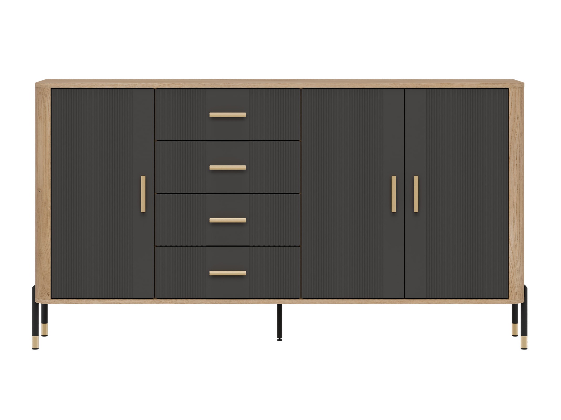 Ladekast Flosora 121 (Antraciet)