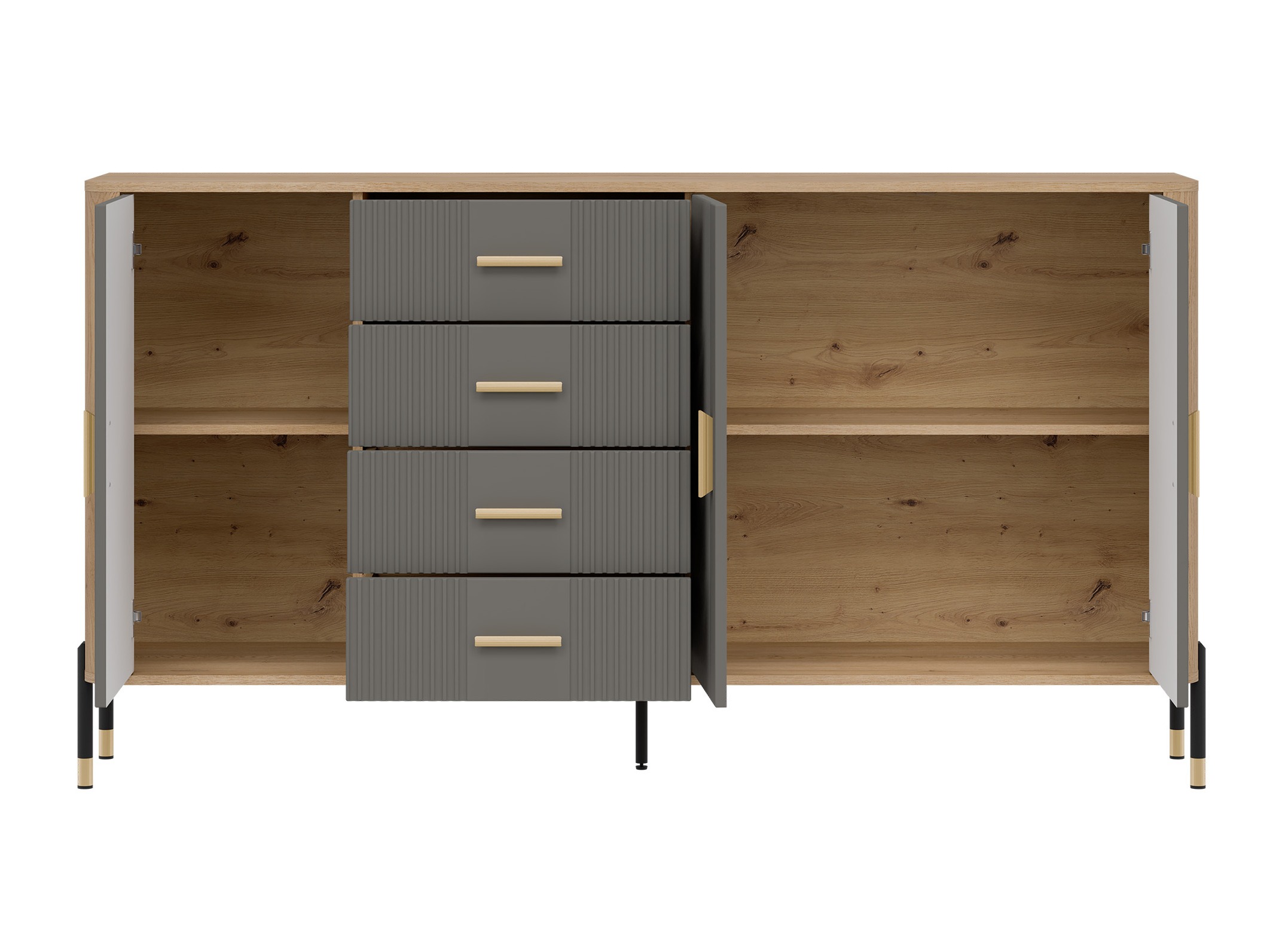 Ladekast Flosora 121 (Grijs)